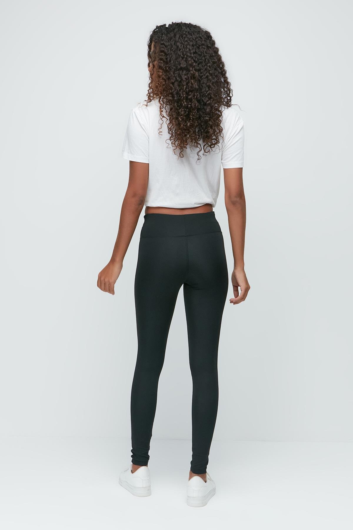 C&City High Waist Long Sports Leggings 9401 Black