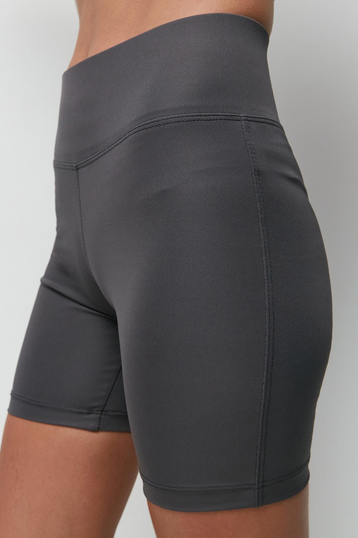 High-Waisted Sports Shorts Leggings 9408 Smoked Color