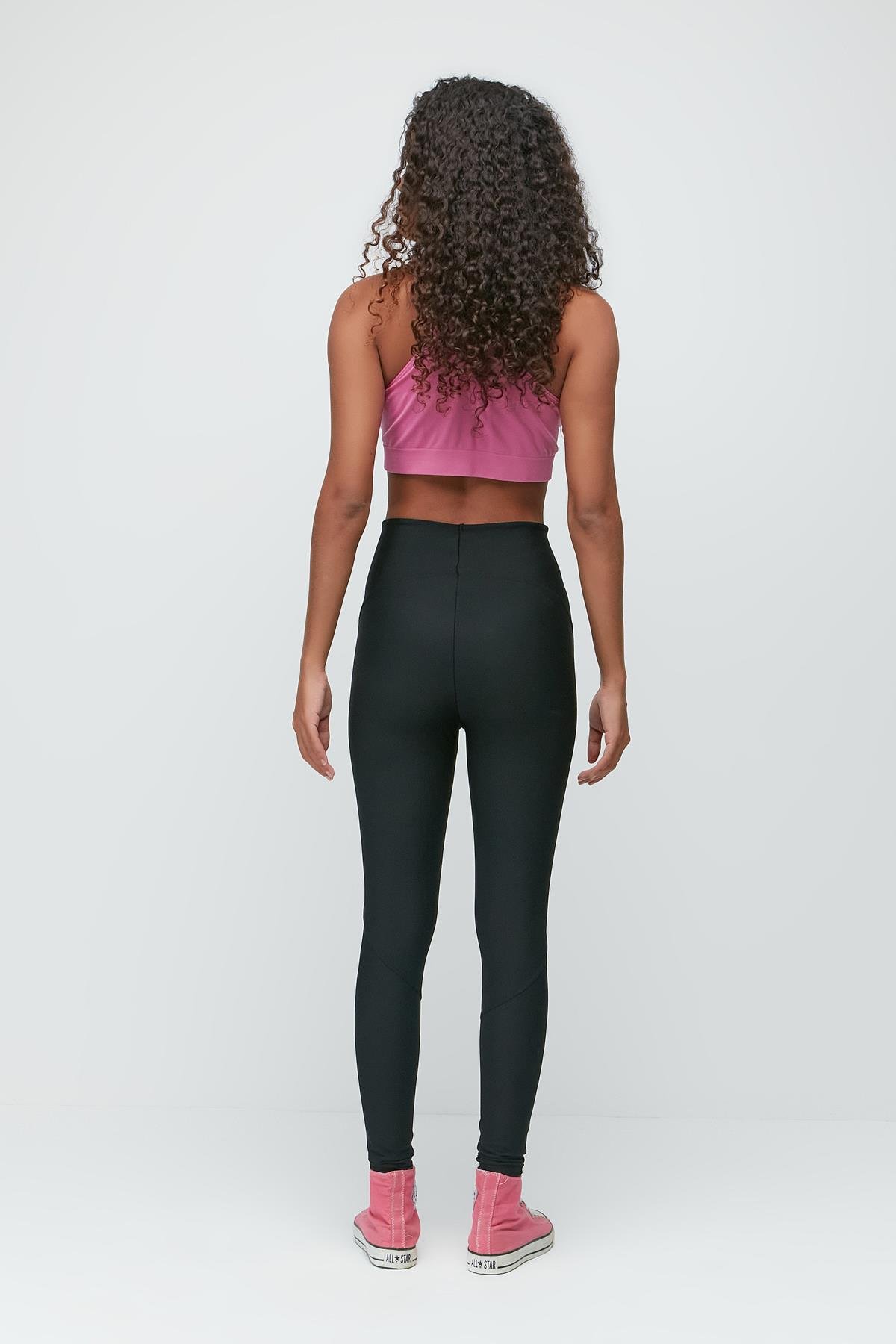 Karyoka High-Waisted Long Sports Leggings 9403 Black