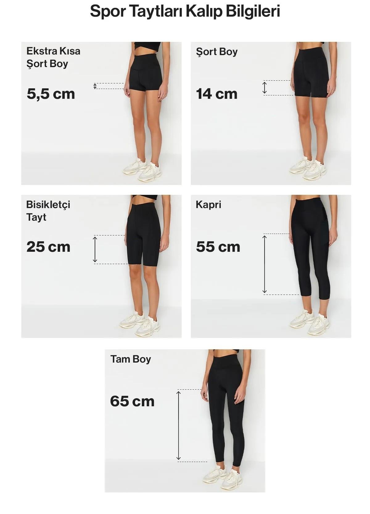 Yüksek Bel Uzun Spor Tayt 9404 Siyah