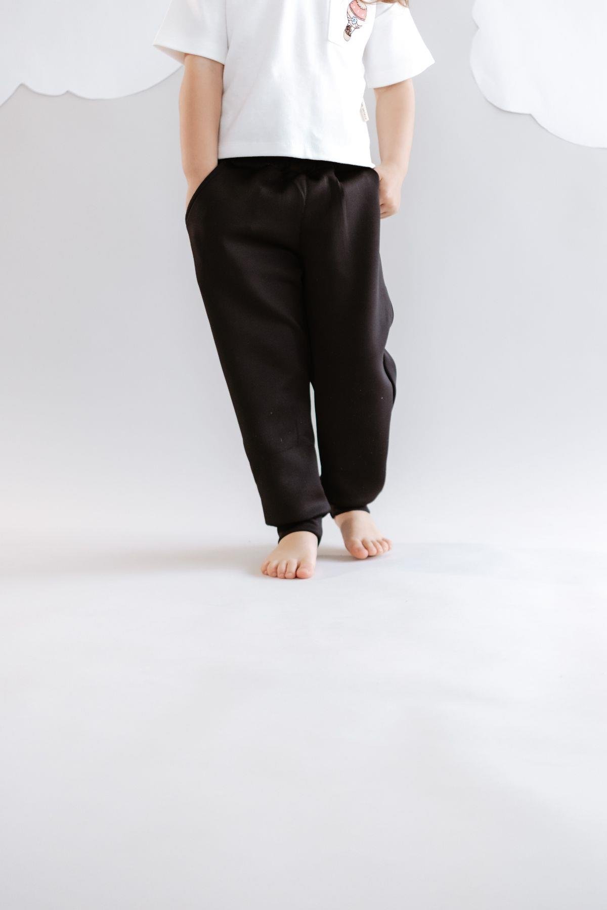 Girl Child Cuffed Hem Sweatpants 871 Black