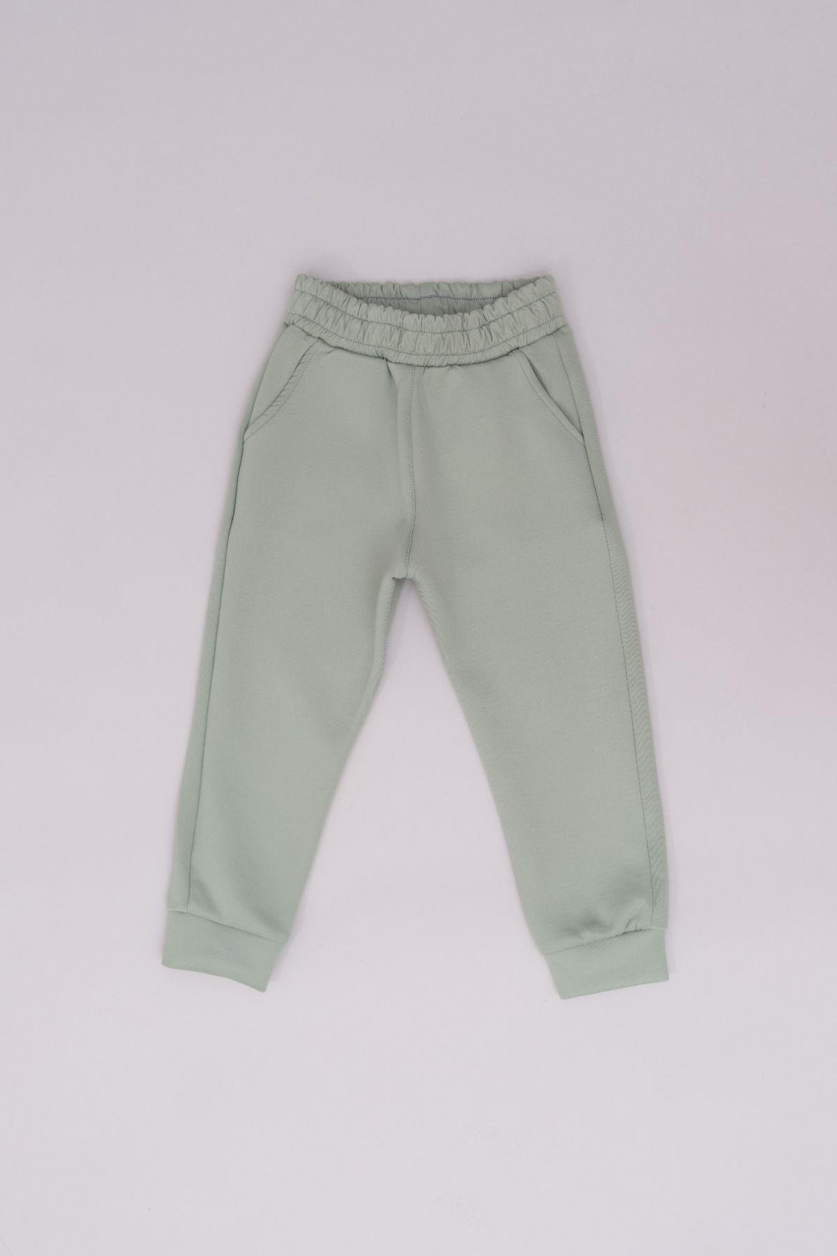Girl Child Cuffed Hem Sweatpants 871 Pistachio Green