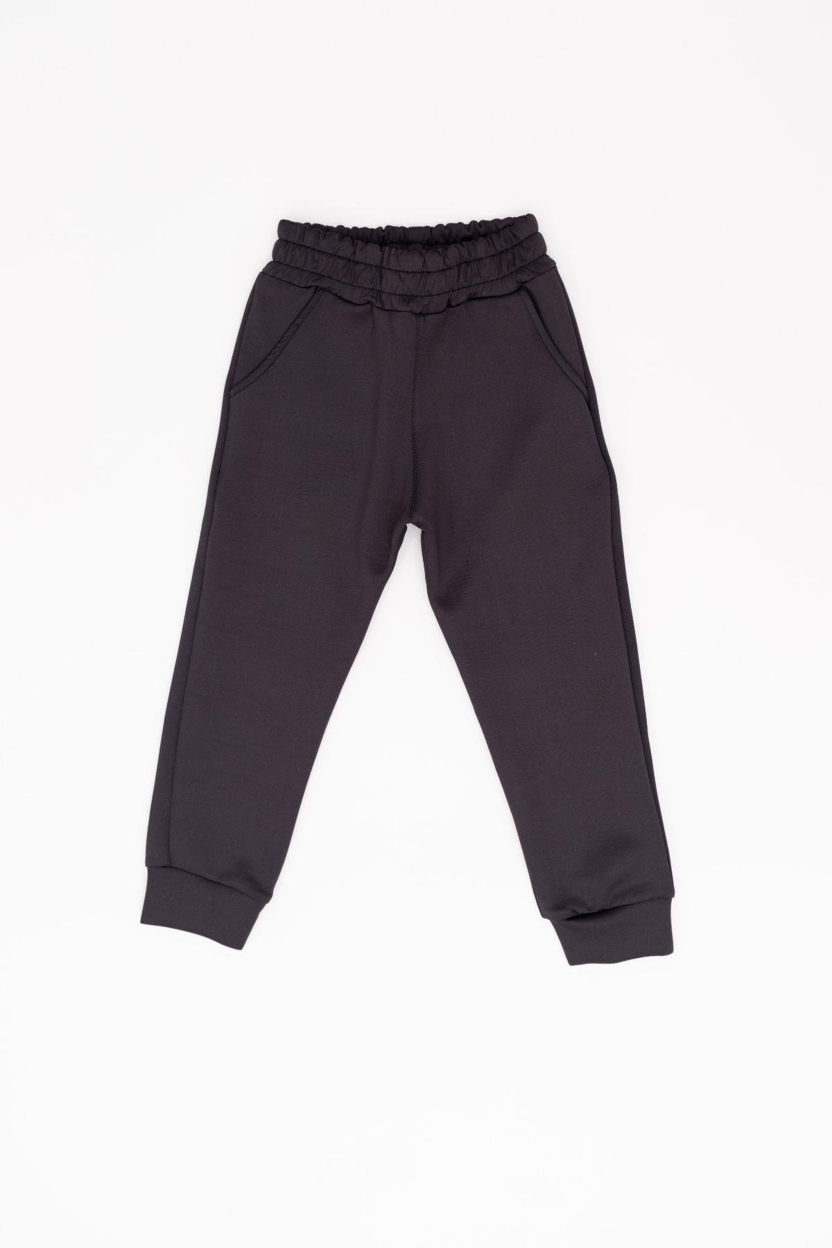Boy's Cuffed Hem Sweatpants 873 Black