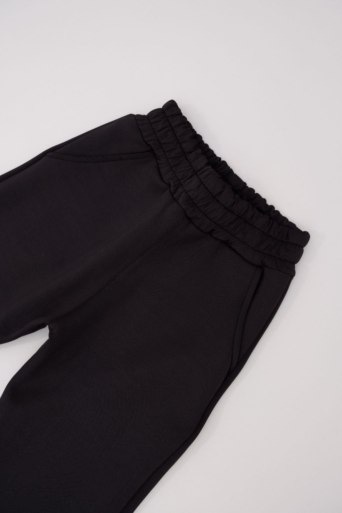 Boy's Cuffed Hem Sweatpants 873 Black