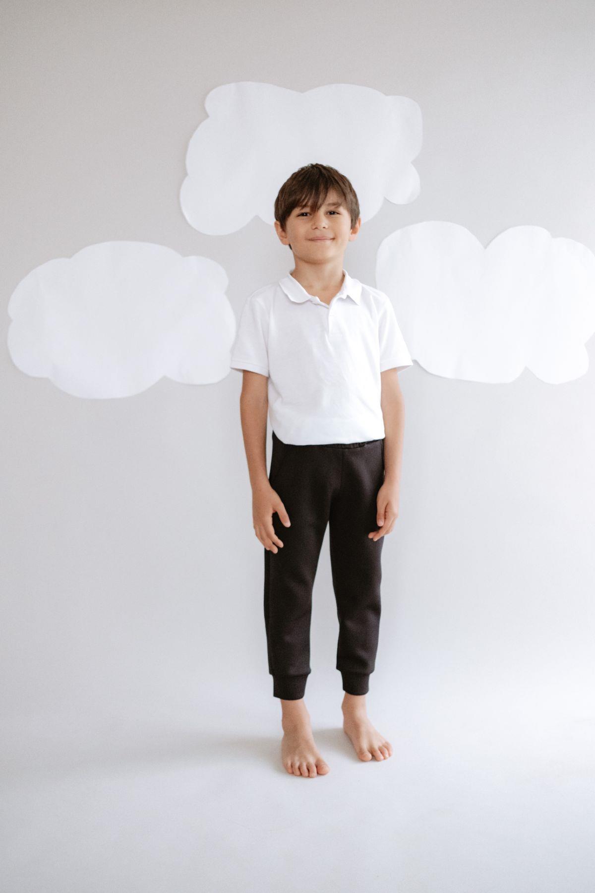 Boy's Cuffed Hem Sweatpants 873 Black