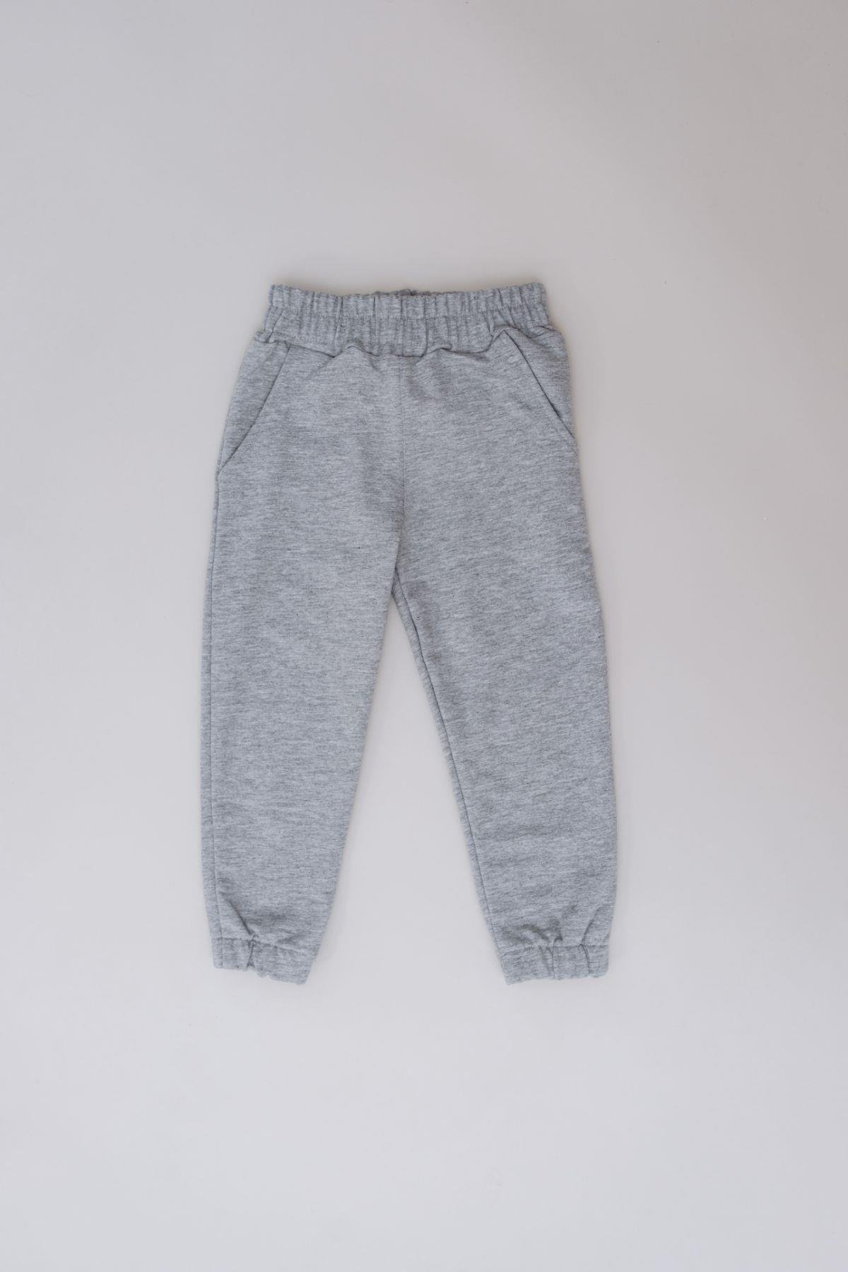Girl Child Elastic Waist Sweatpants 760 Grey