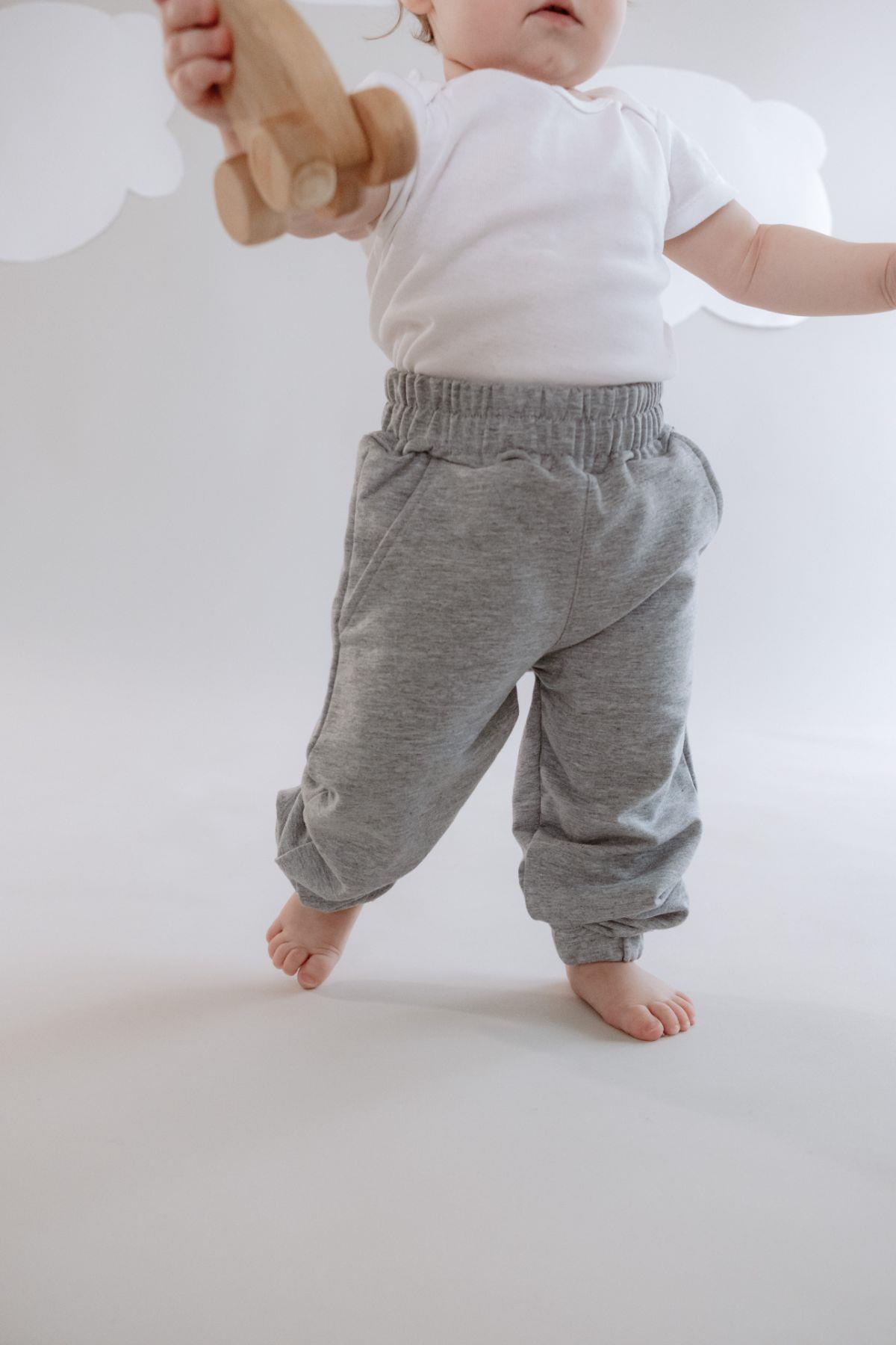 Girl Child Elastic Waist Sweatpants 760 Grey