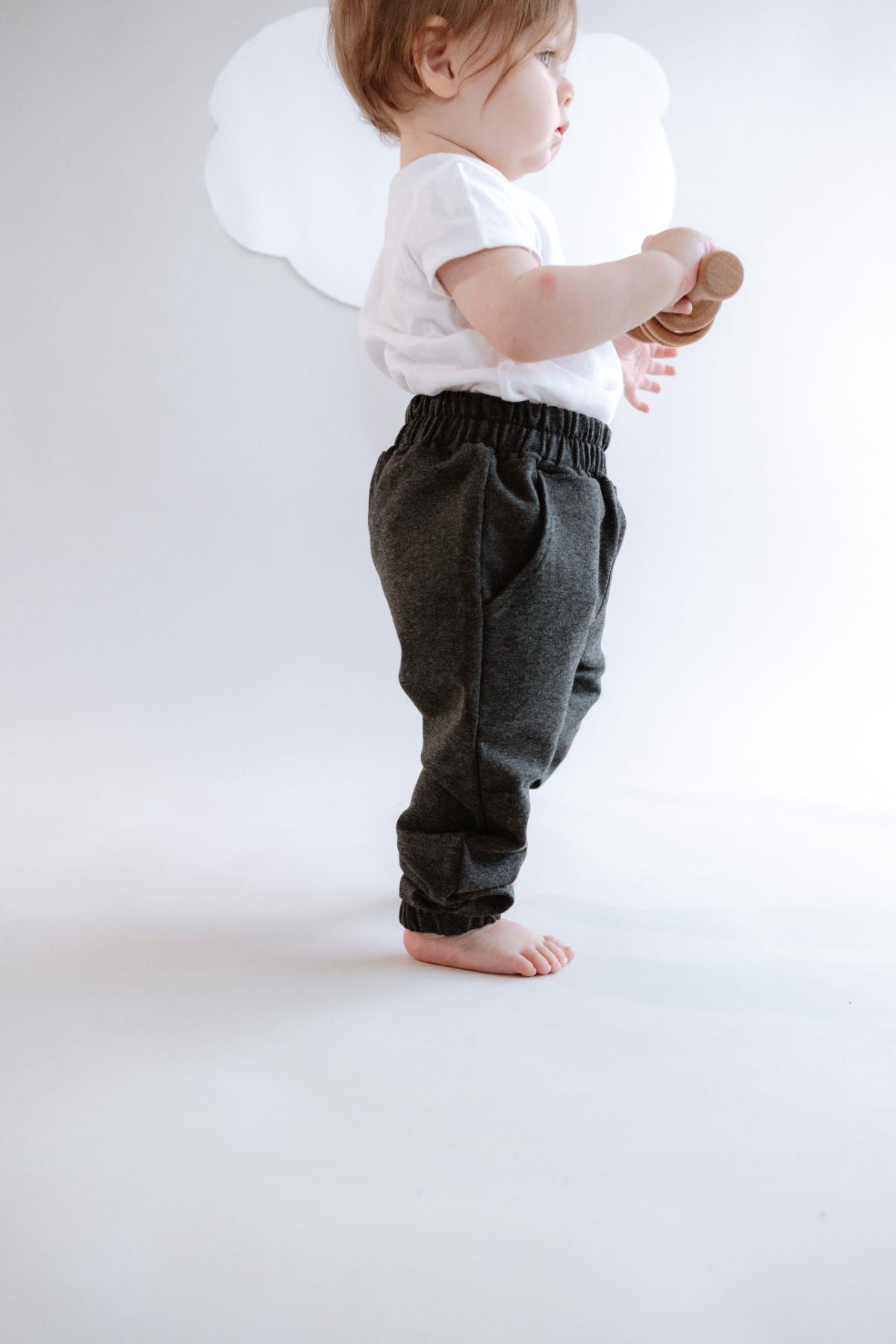 Girl Child Elastic Waist Sweatpants 760 Anthracite