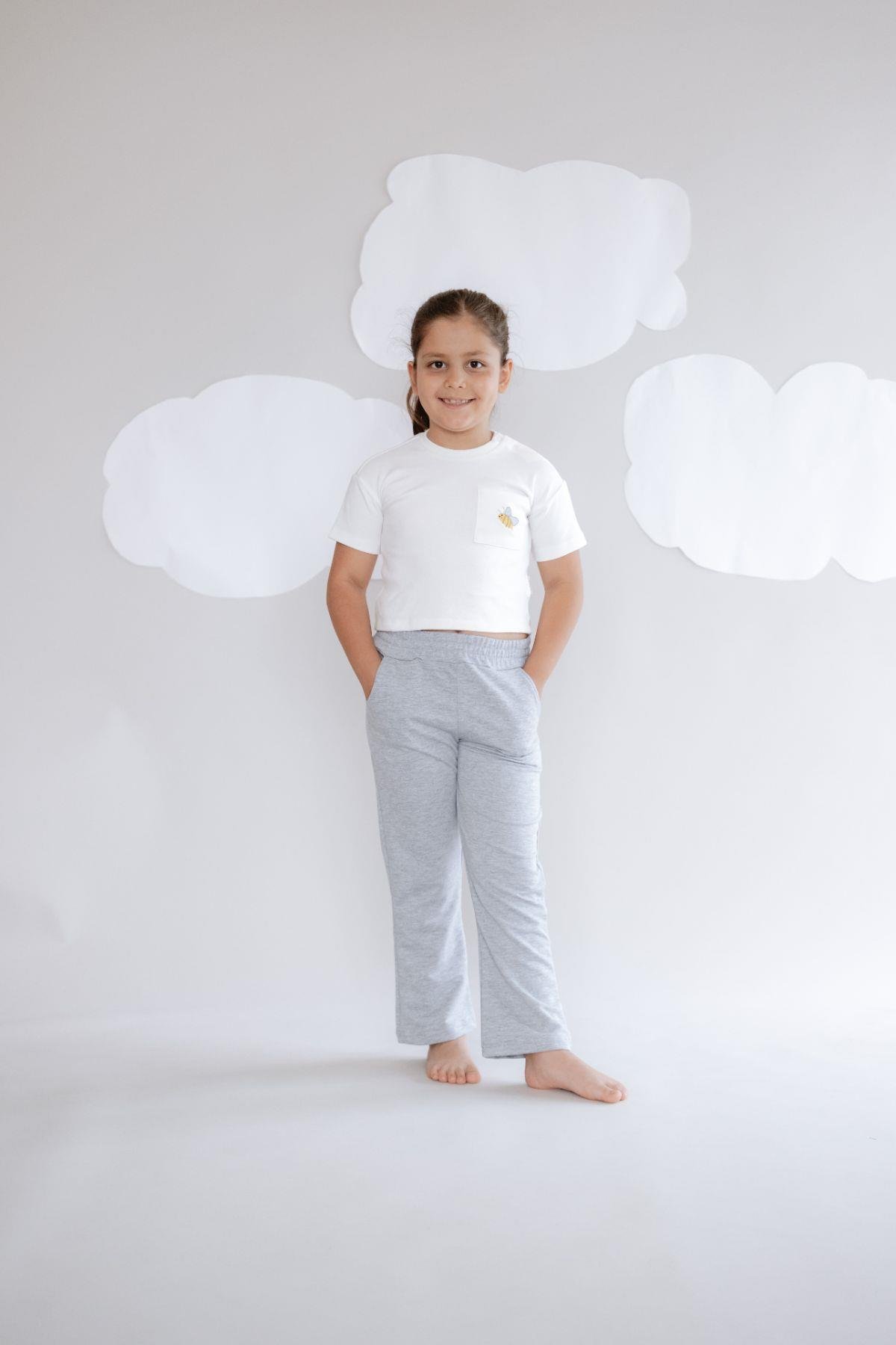 Girl Child Flare Sweatpants 761 Grey