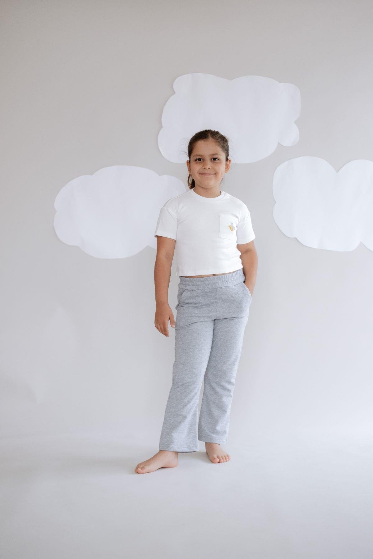 Girl Child Flare Sweatpants 761 Grey