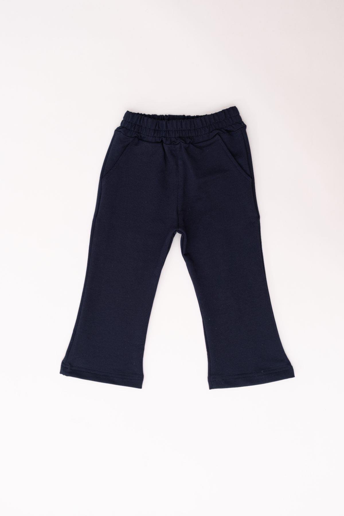 Girl Child Flare Sweatpants 761 Navy Blue
