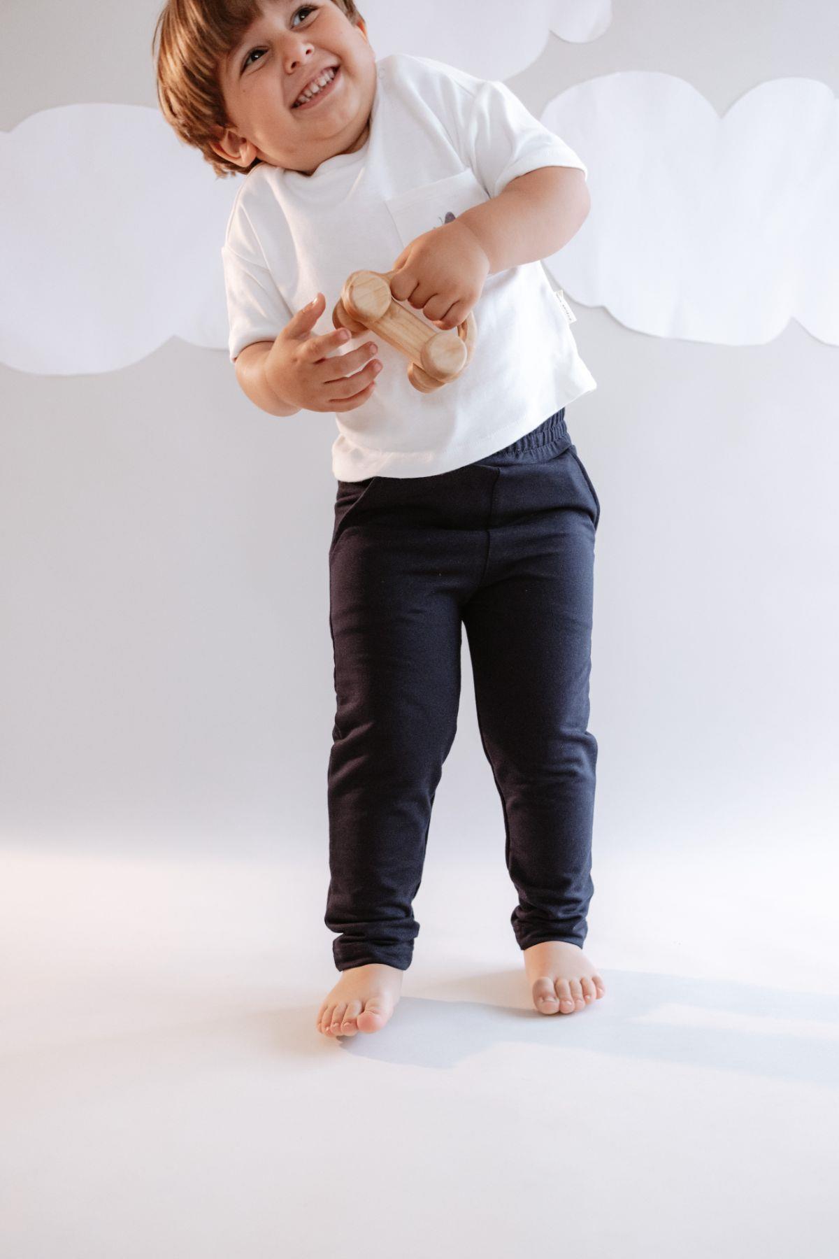 Boy's Straight Leg Sweatpants 762 Navy Blue