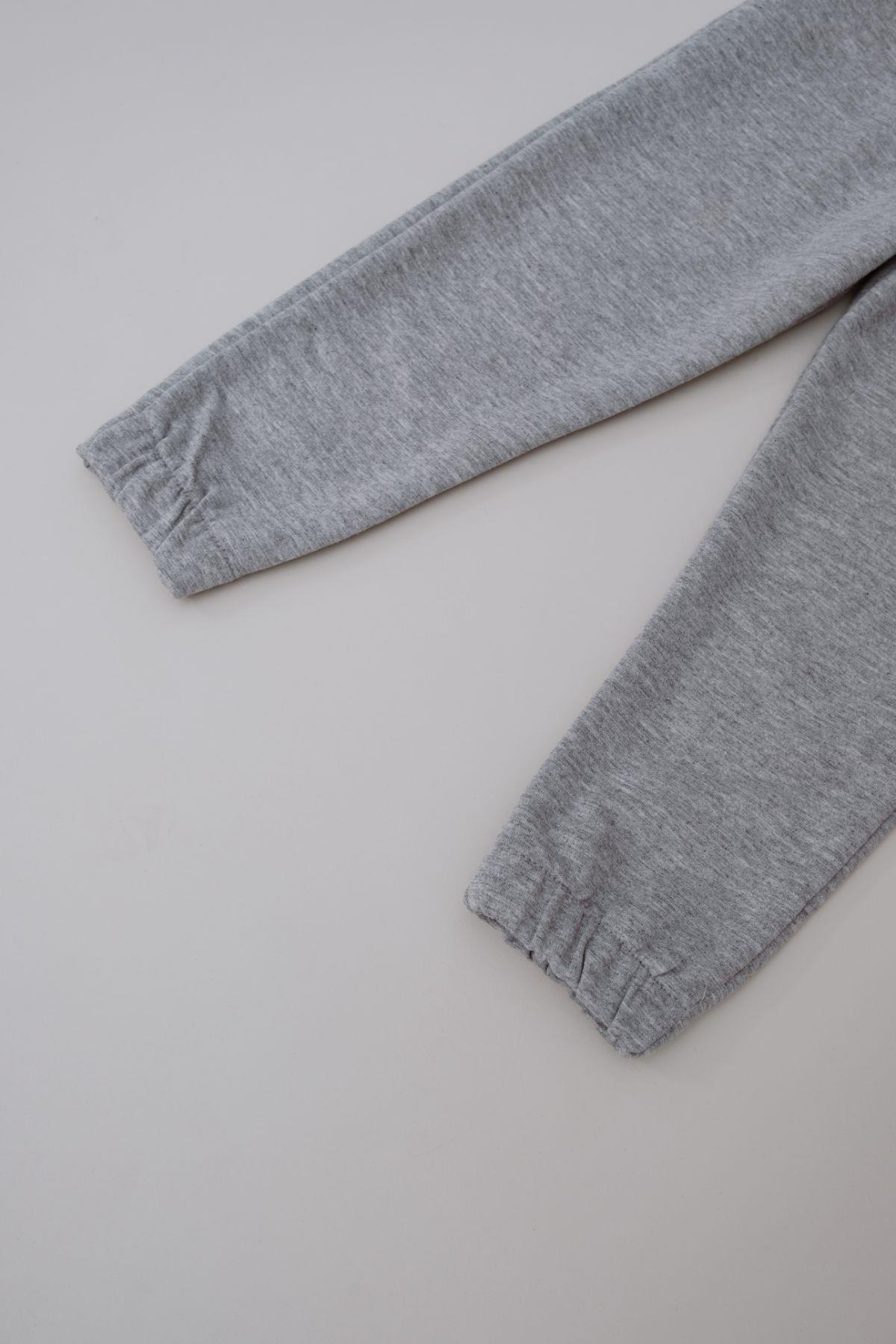Boy's Elastic Cuffed Sweatpants 763 Grey