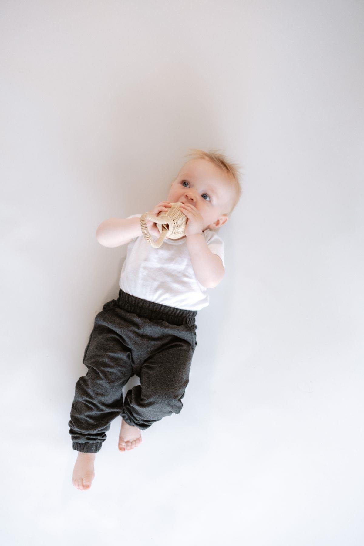 Boy's Elastic Cuffed Sweatpants 763 Anthracite