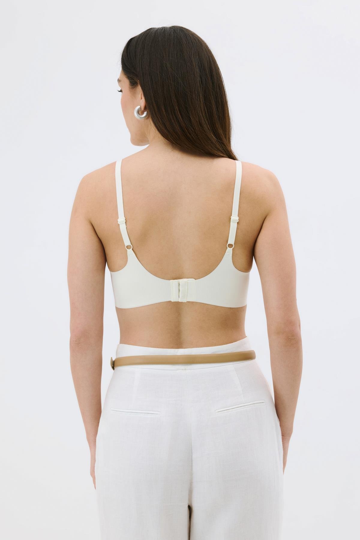 C&City Non-Wireless Seamless Laser Bra with Removable Pads C26110 Ecru