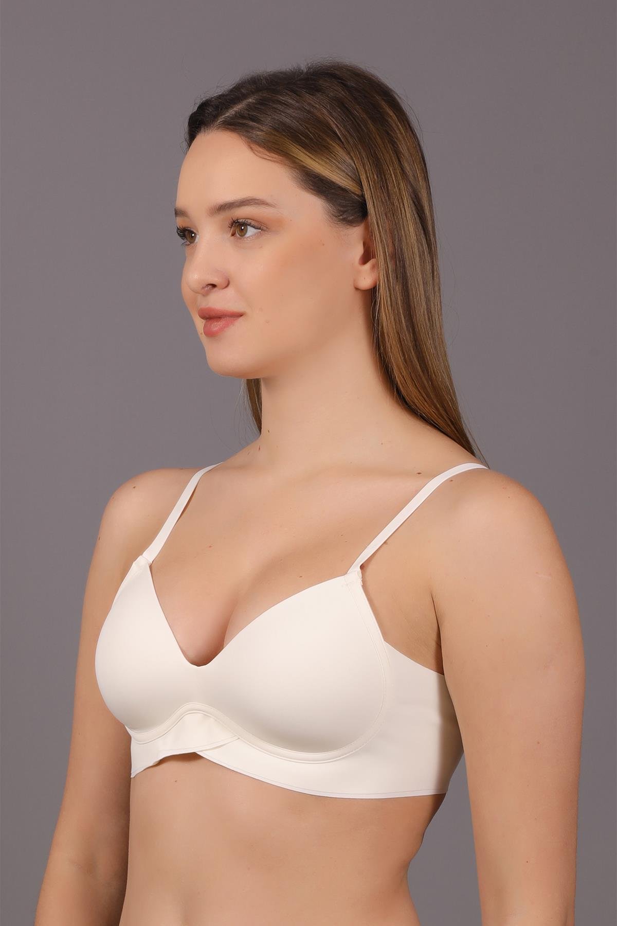 C&City Non-Wireless Seamless Laser Bra C26115 Ecru