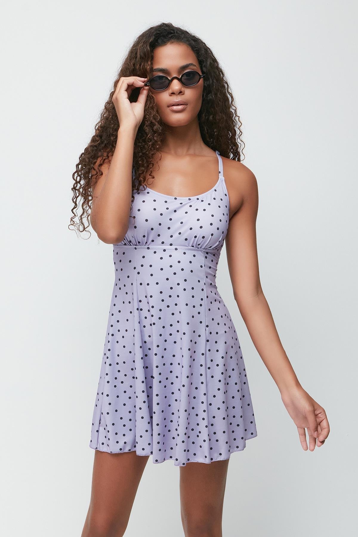 Dress Swimsuit 7784 Purple