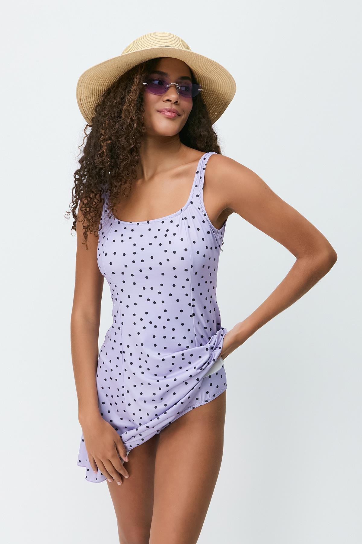 Dress Swimsuit 7783 Purple