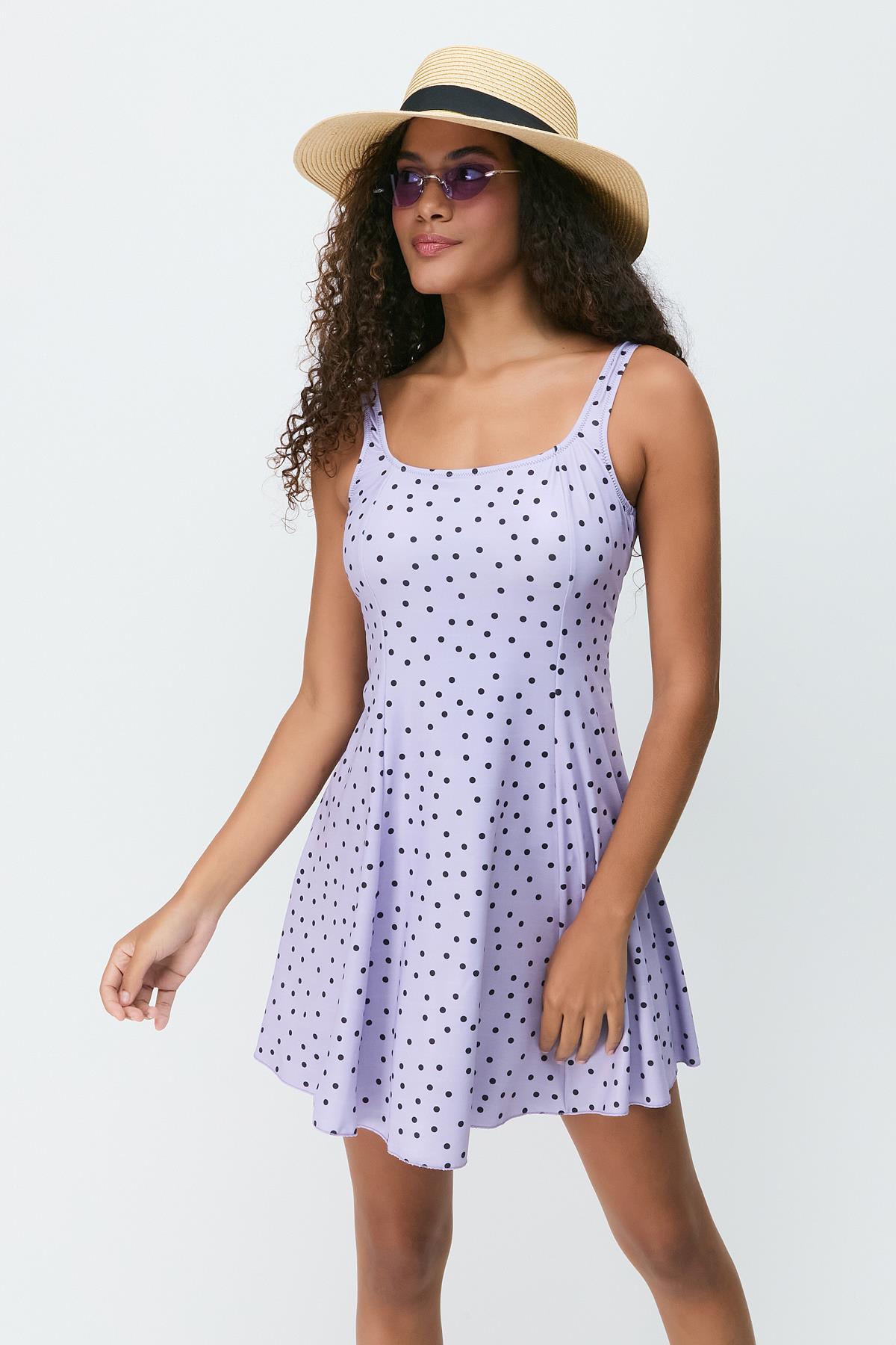 Dress Swimsuit 7783 Purple