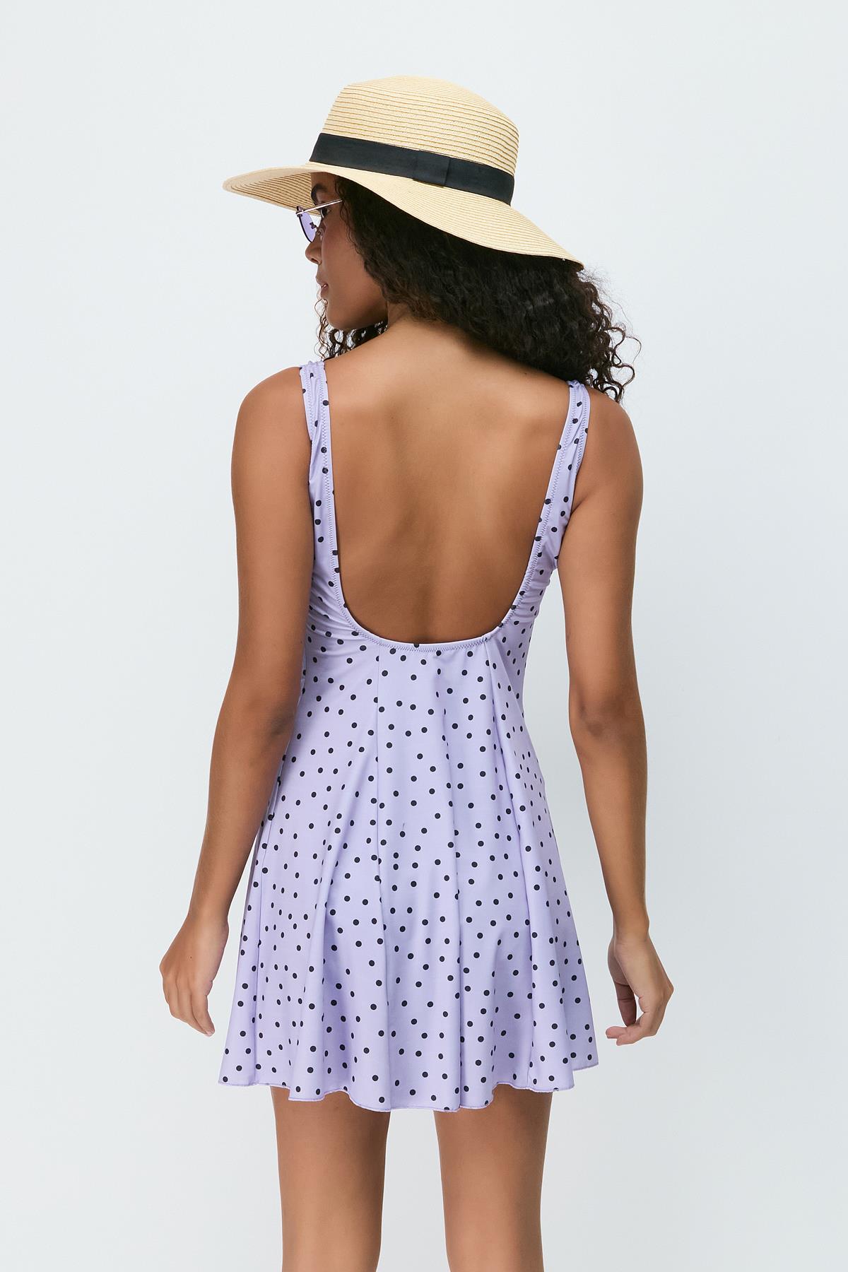 Dress Swimsuit 7783 Purple