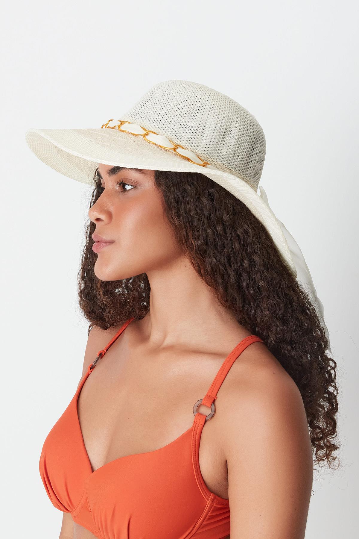 Mercerized Beach Hat T24740-05 Cream Color