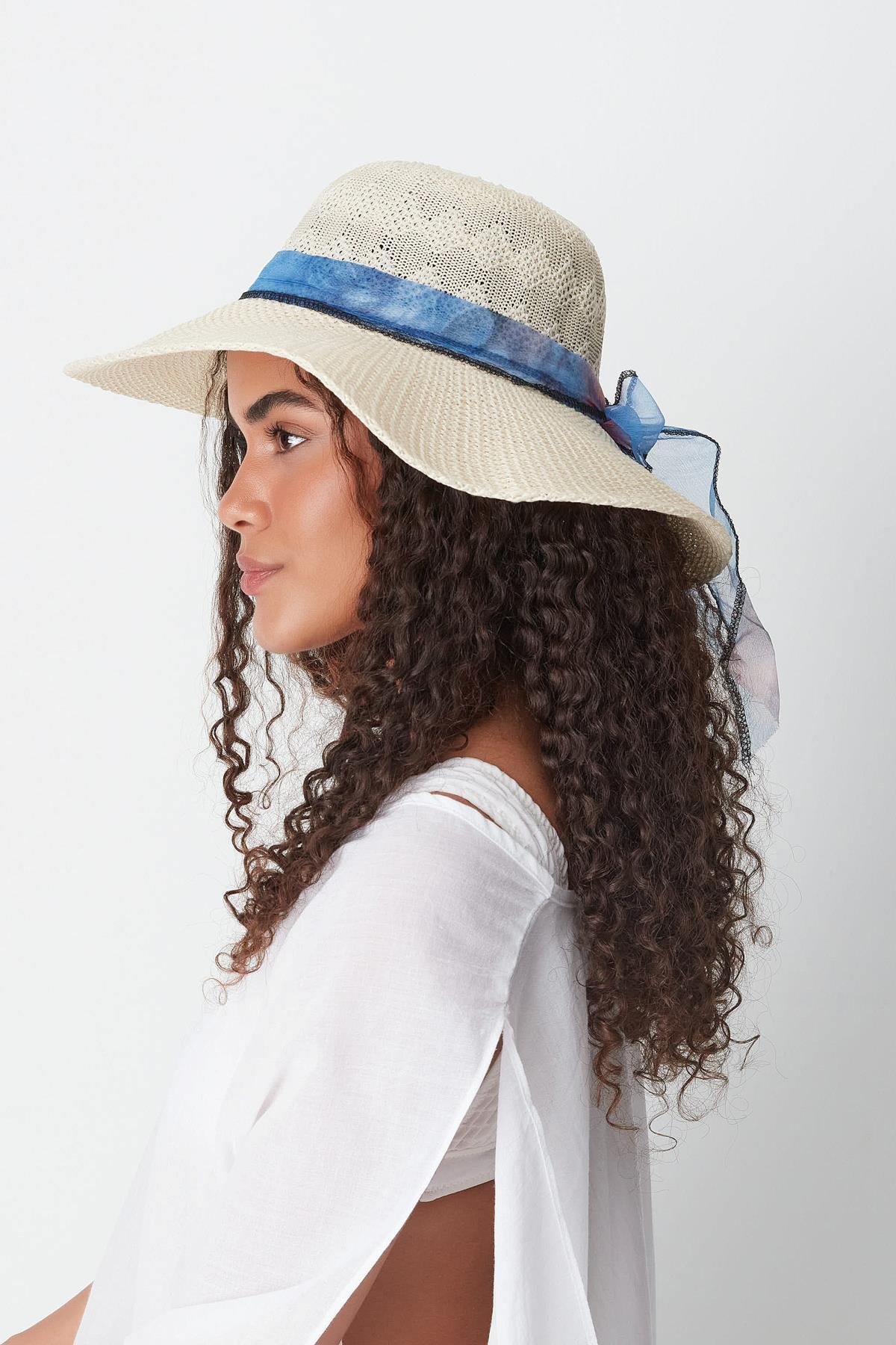 Mercerized Beach Hat T24740-06 Beige