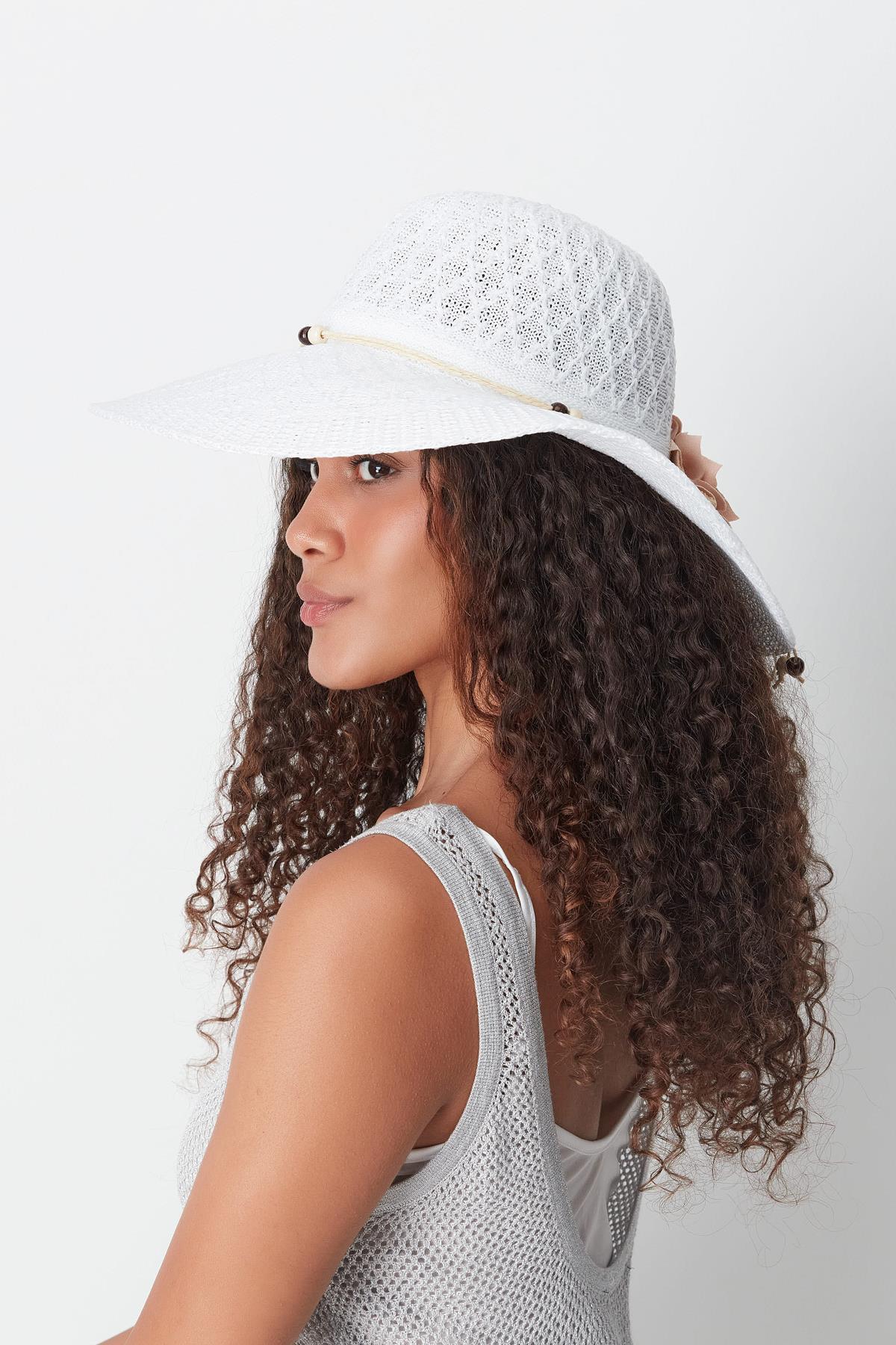 Mercerized Beach Hat T24740-07 White