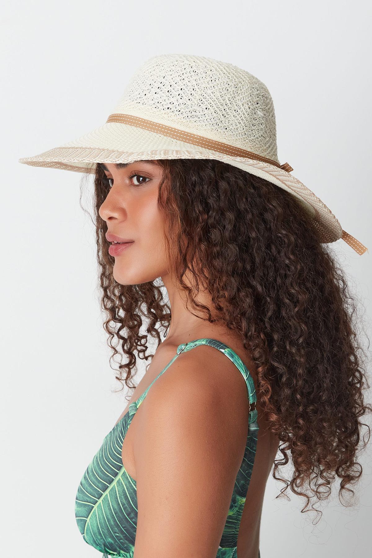 Mercerized Beach Hat T24740-09 Cream Color