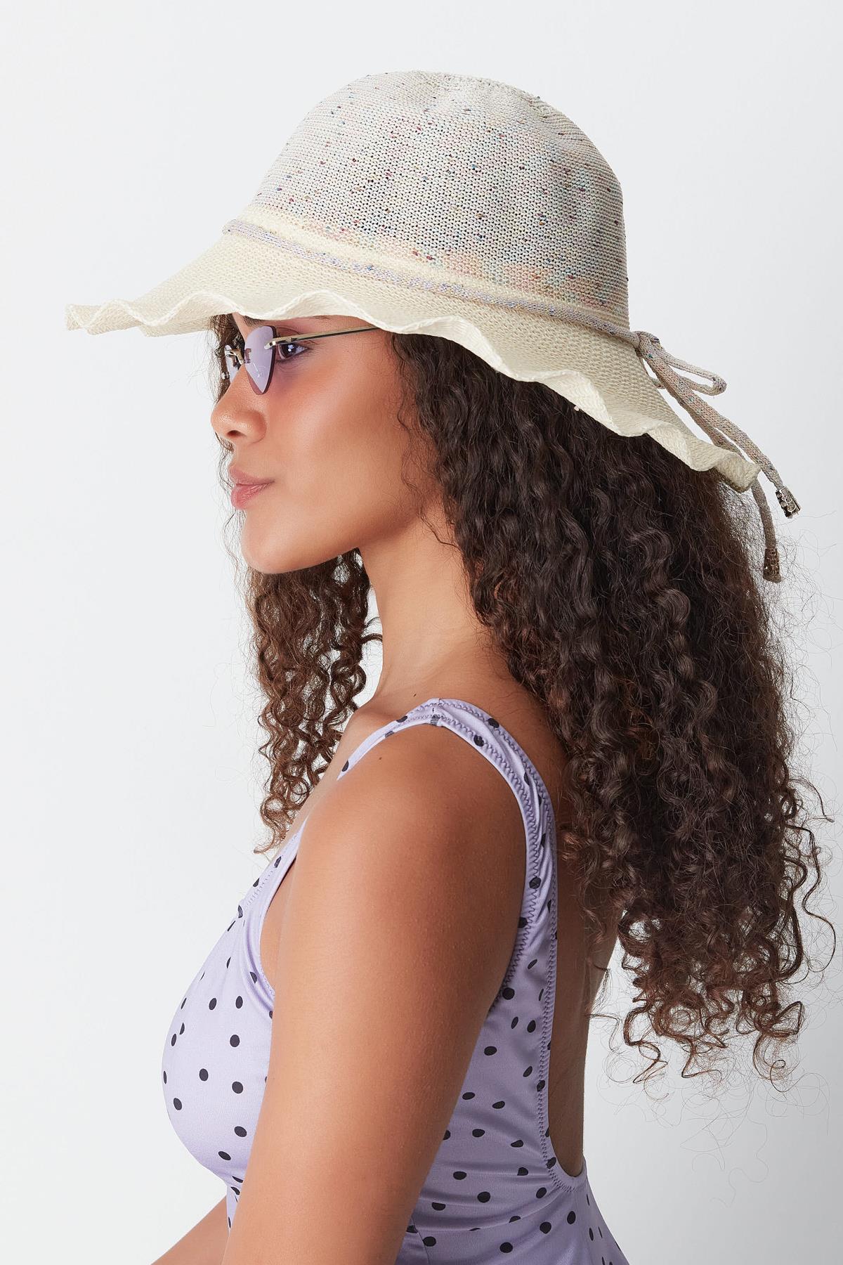 Mercerized Beach Hat T23740-07 Light Beige