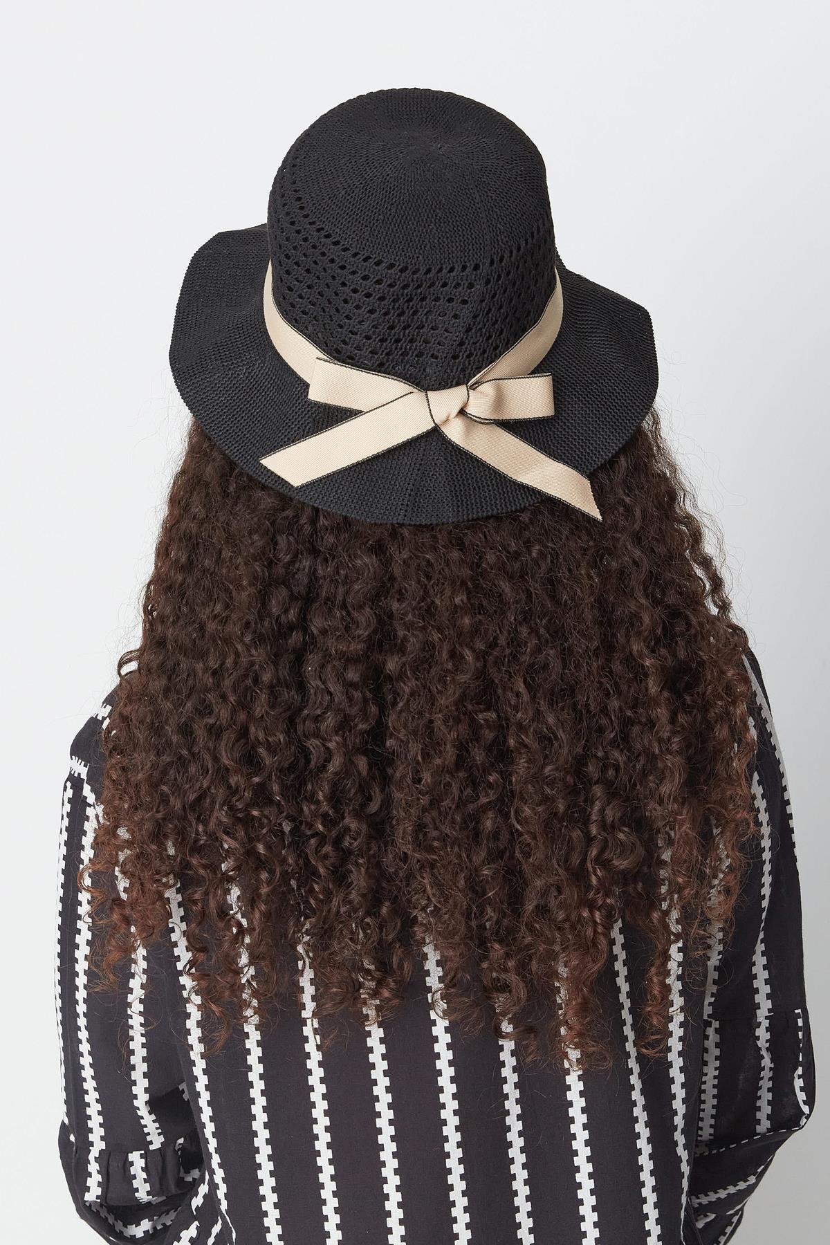 Mercerized Beach Hat T24740-14 Black