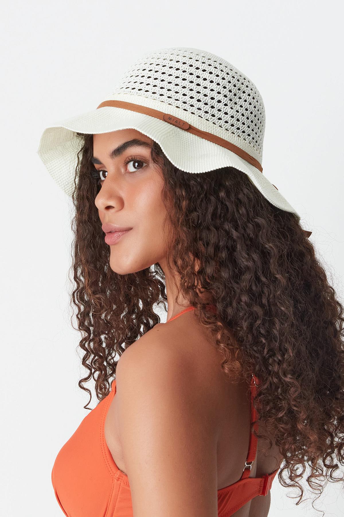 Mercerized Beach Hat T24740-17 White