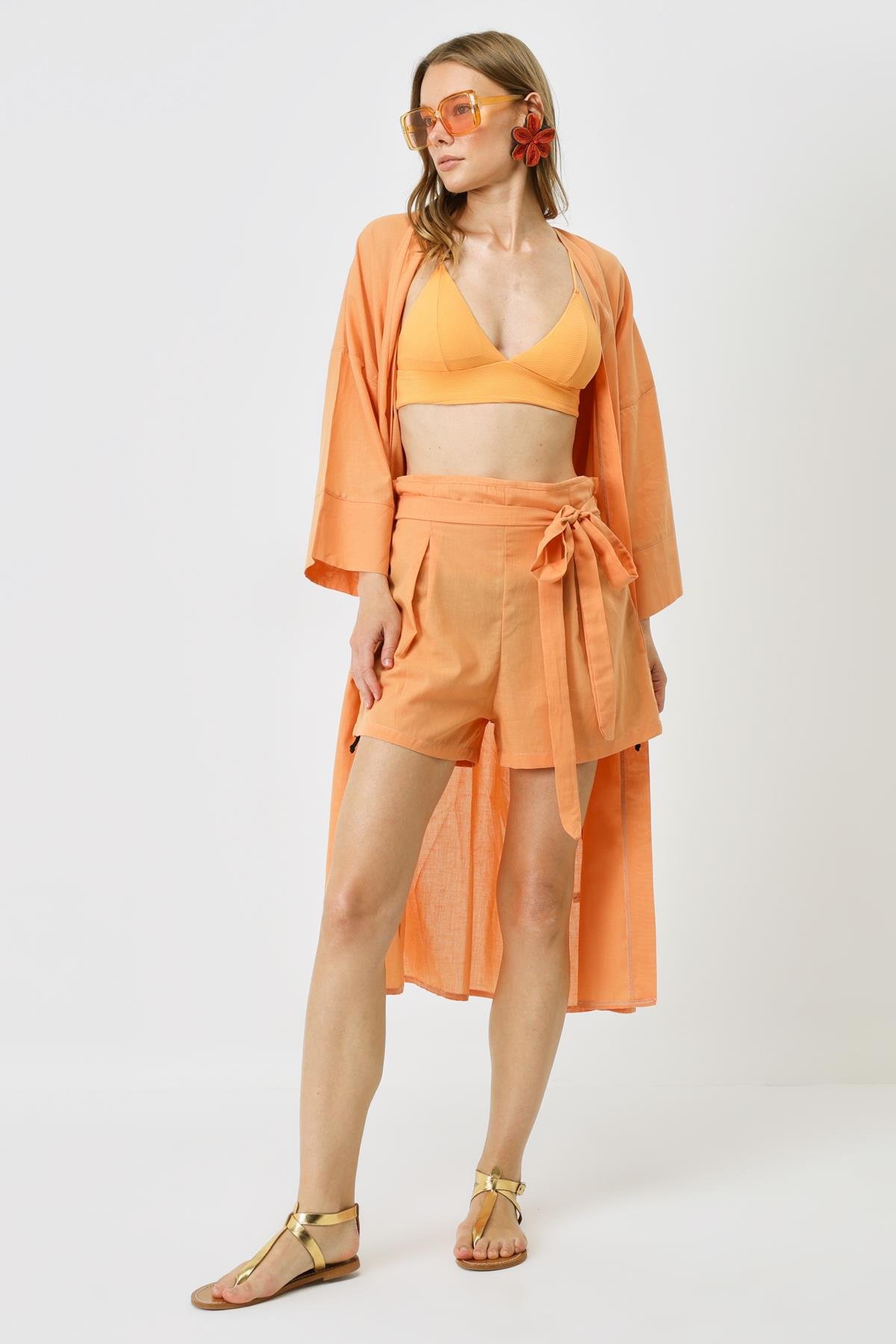 C&City Kimono Set with Shorts 9069 