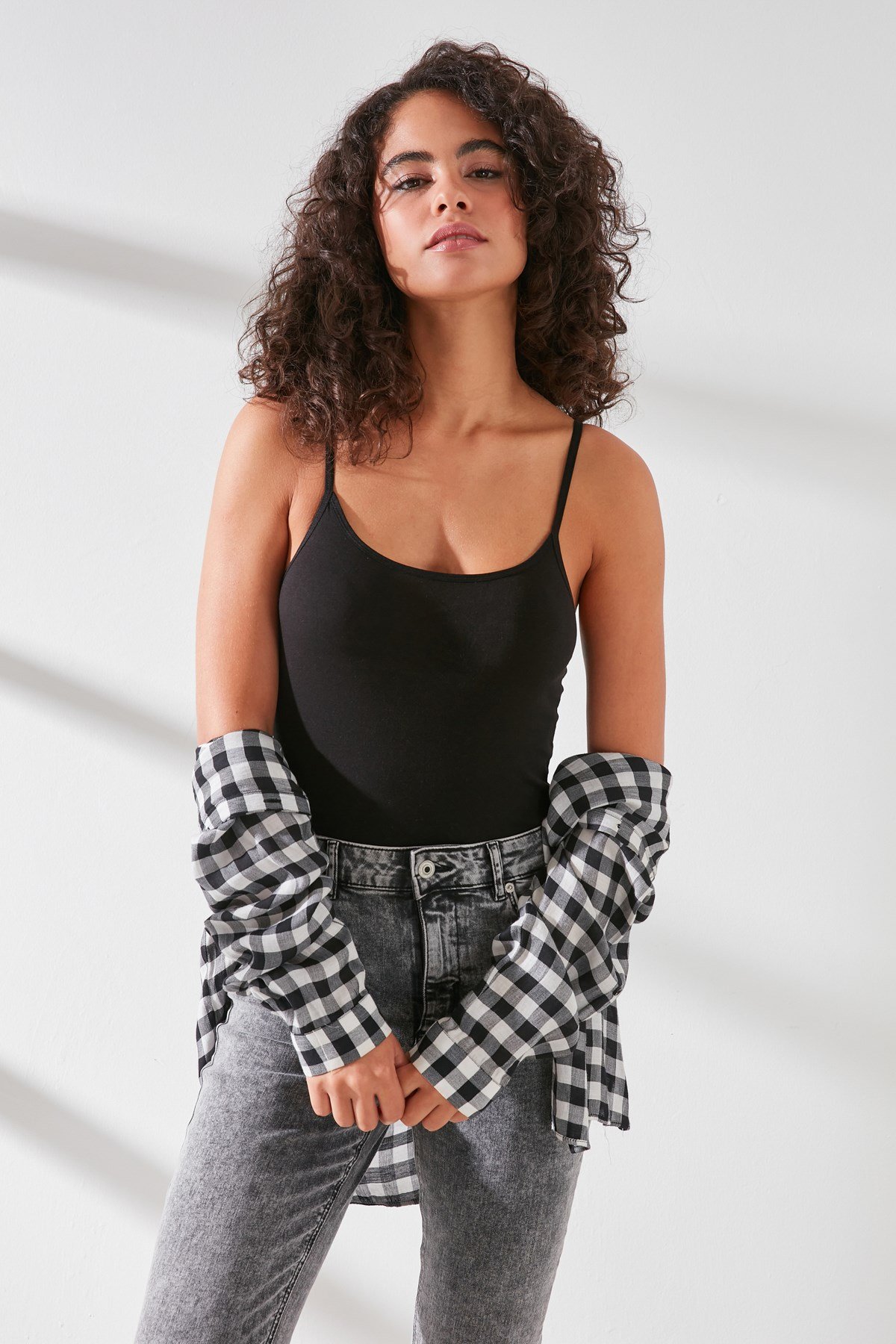 C&City Modal Cotton Singlet C11415 Black