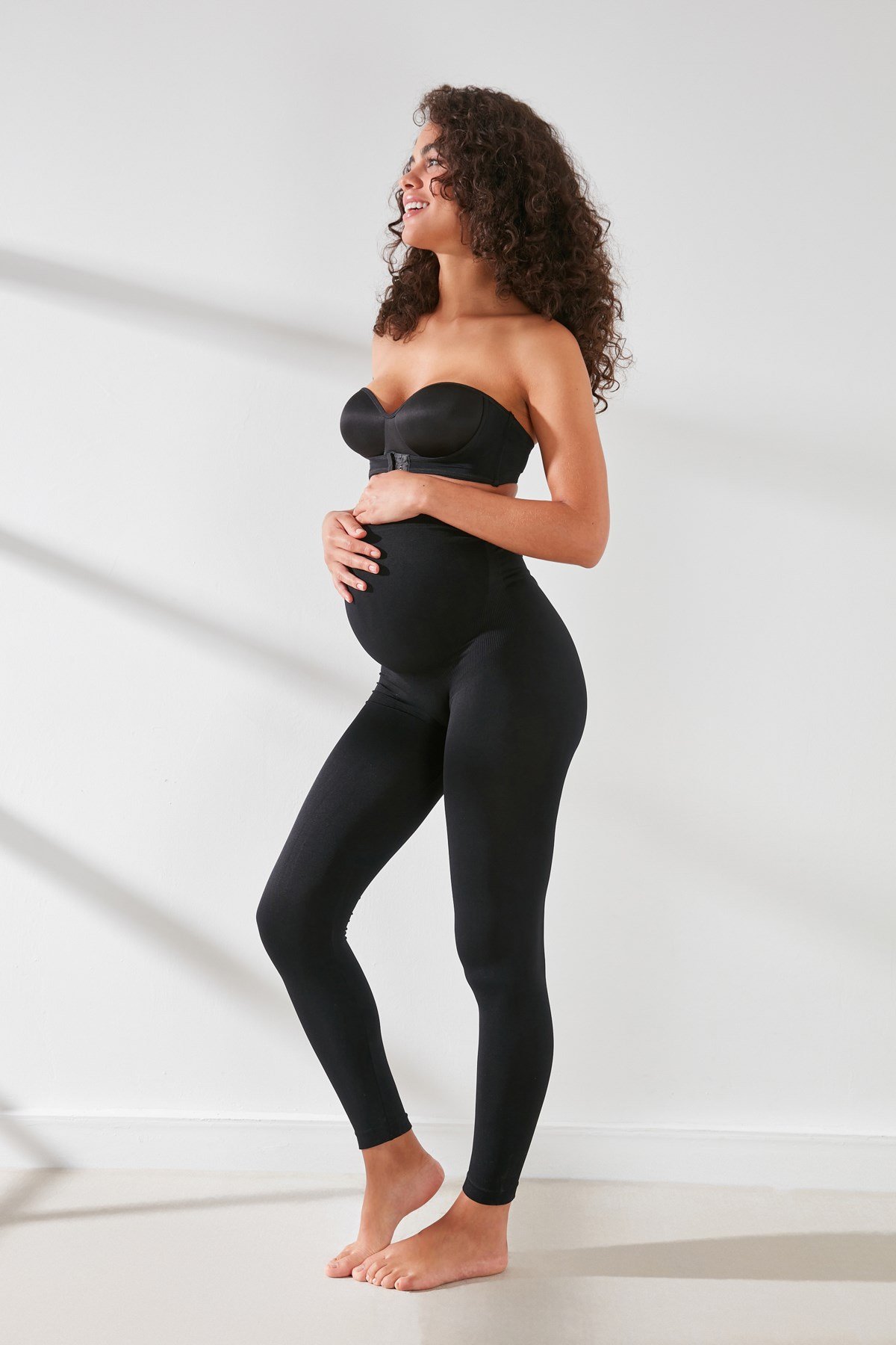 C&City Seamless Pregnant Leggings C15400 Black
