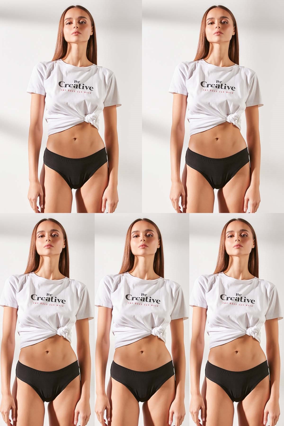 C&City 5 Pack Brazilian Panty 590 Black