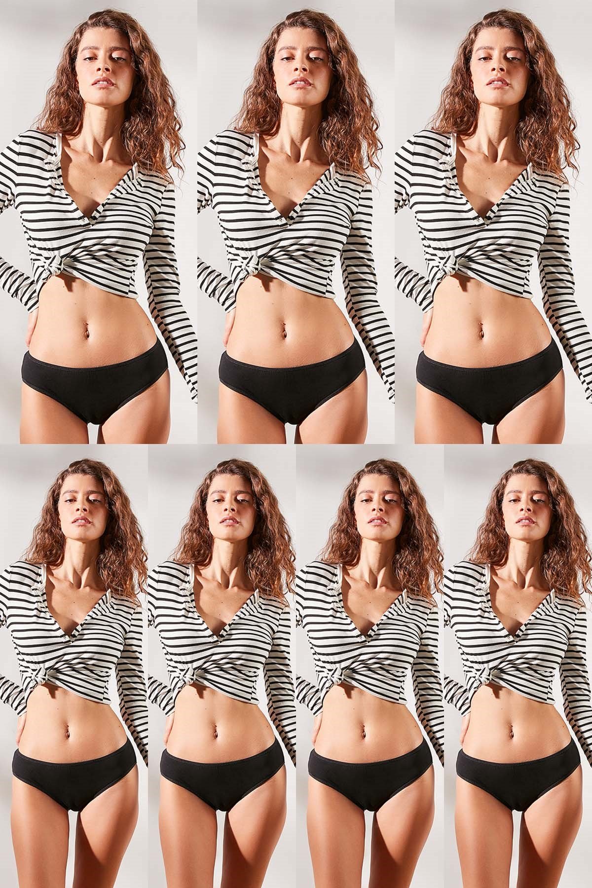 C&City 7 Pack Panty 524 Black