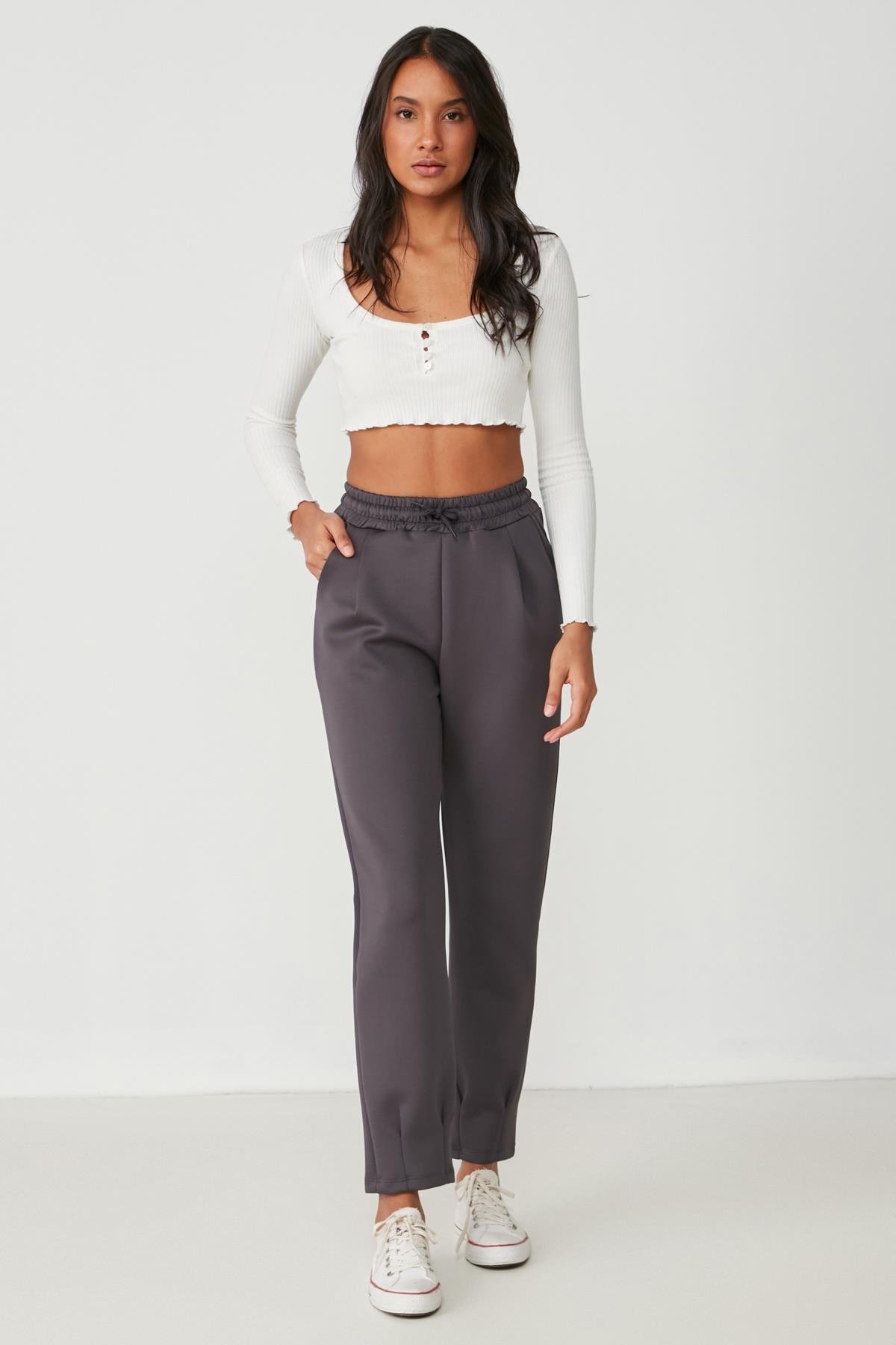 C&City Women Sweatpants 810 Smoked Color