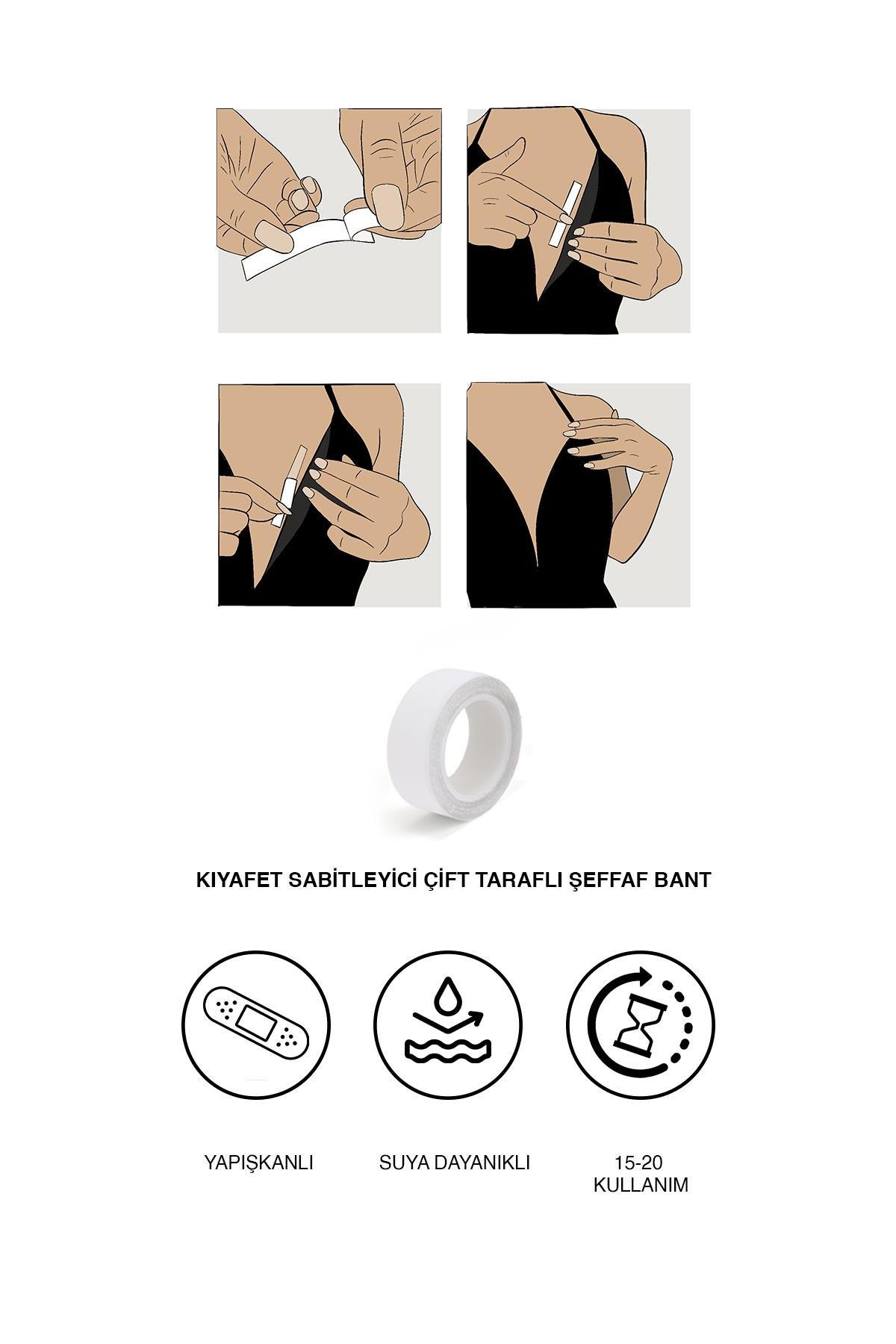 C&City Clothes Fixing Double Sided Transparent Tape 