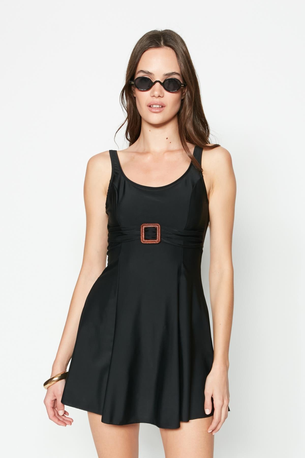 C&City Elbise Mayo 7546 Mint Yeşil Black