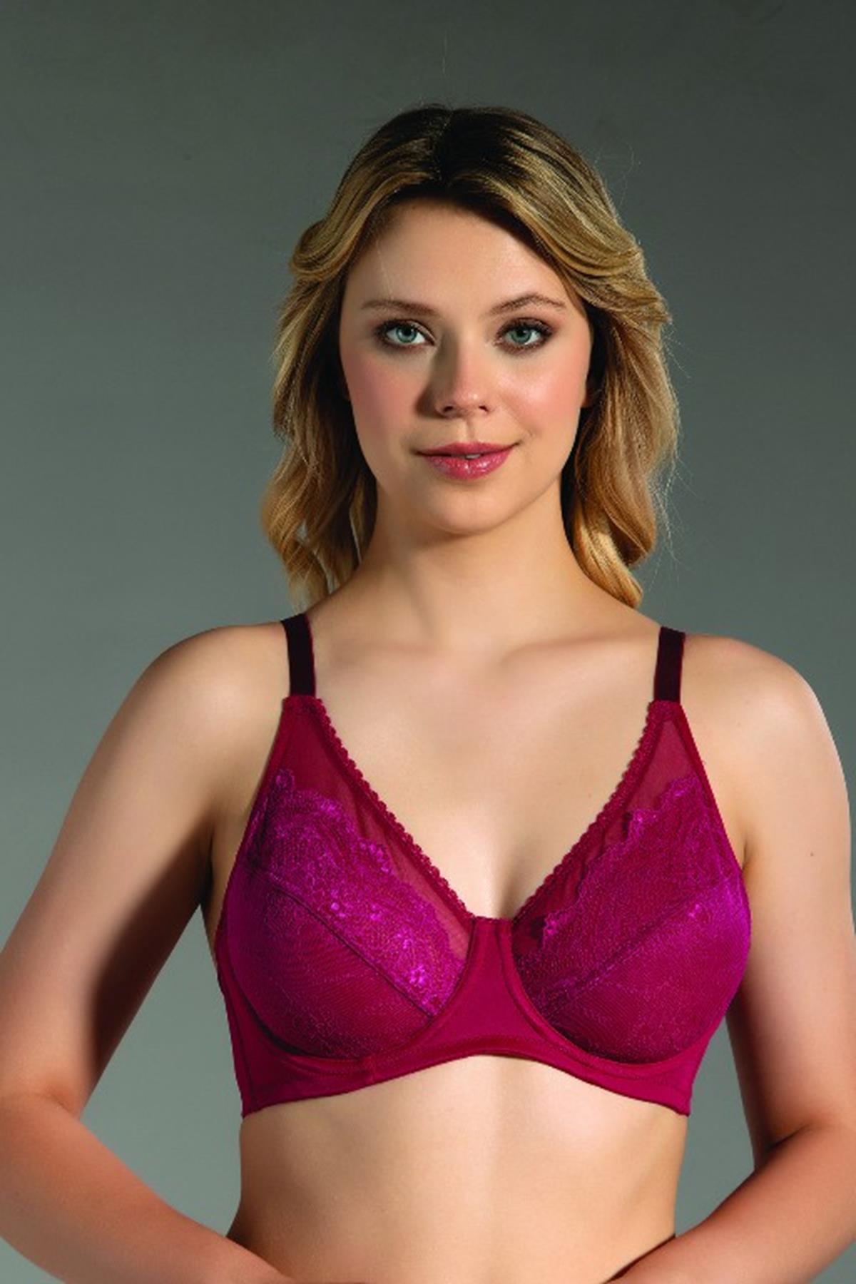 C&City Lace Minimizer Bra C12301 Plum Color