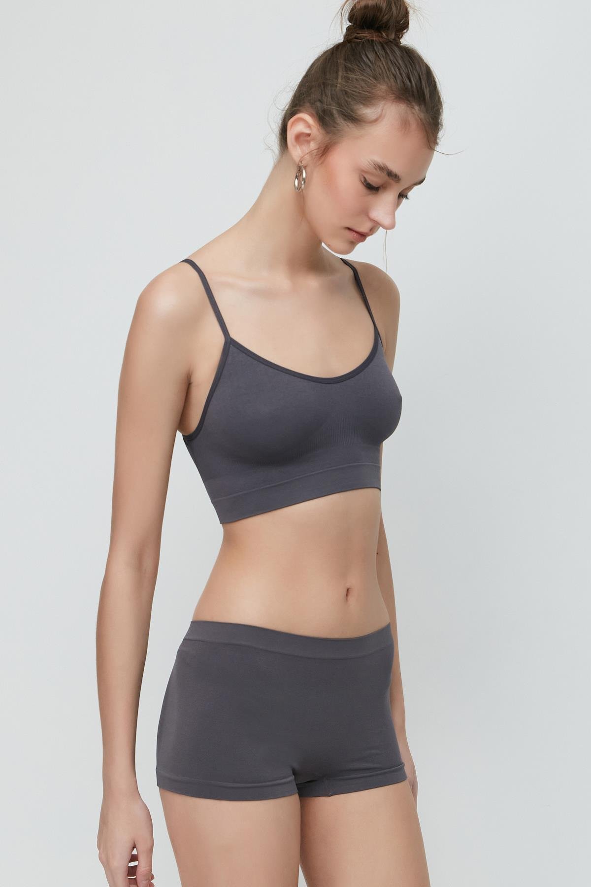 C&City Women Seamless Boxer 3000 Anthracite