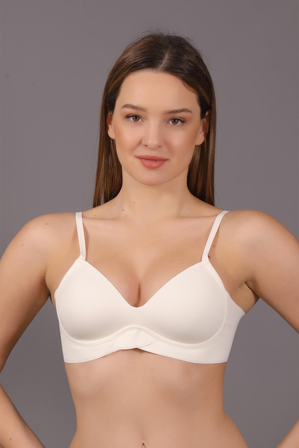 C&City Non-Wireless Seamless Laser Bra C26115 Ecru