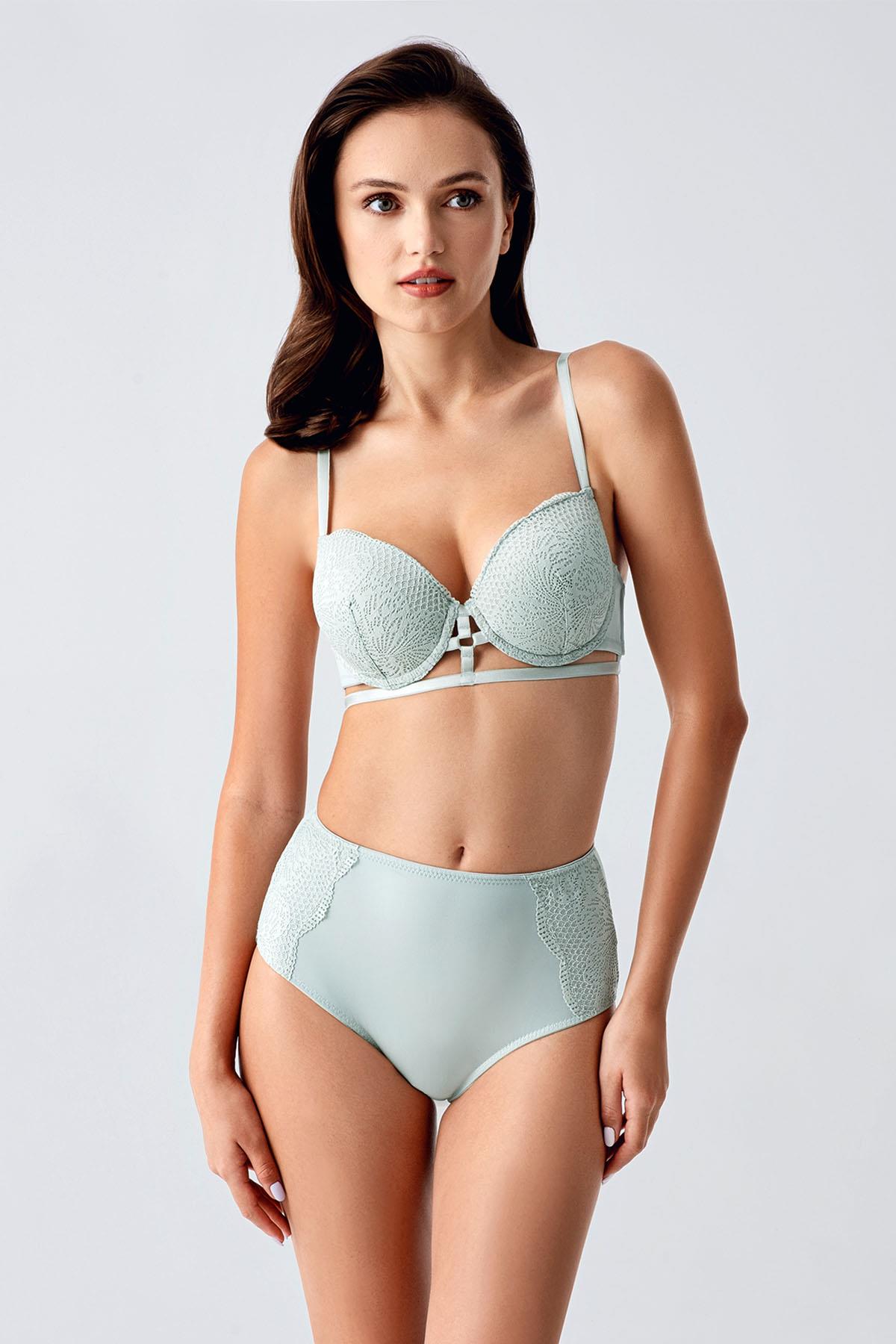 Desteksiz Sütyen Külot Takım C14163 Açık Yeşil