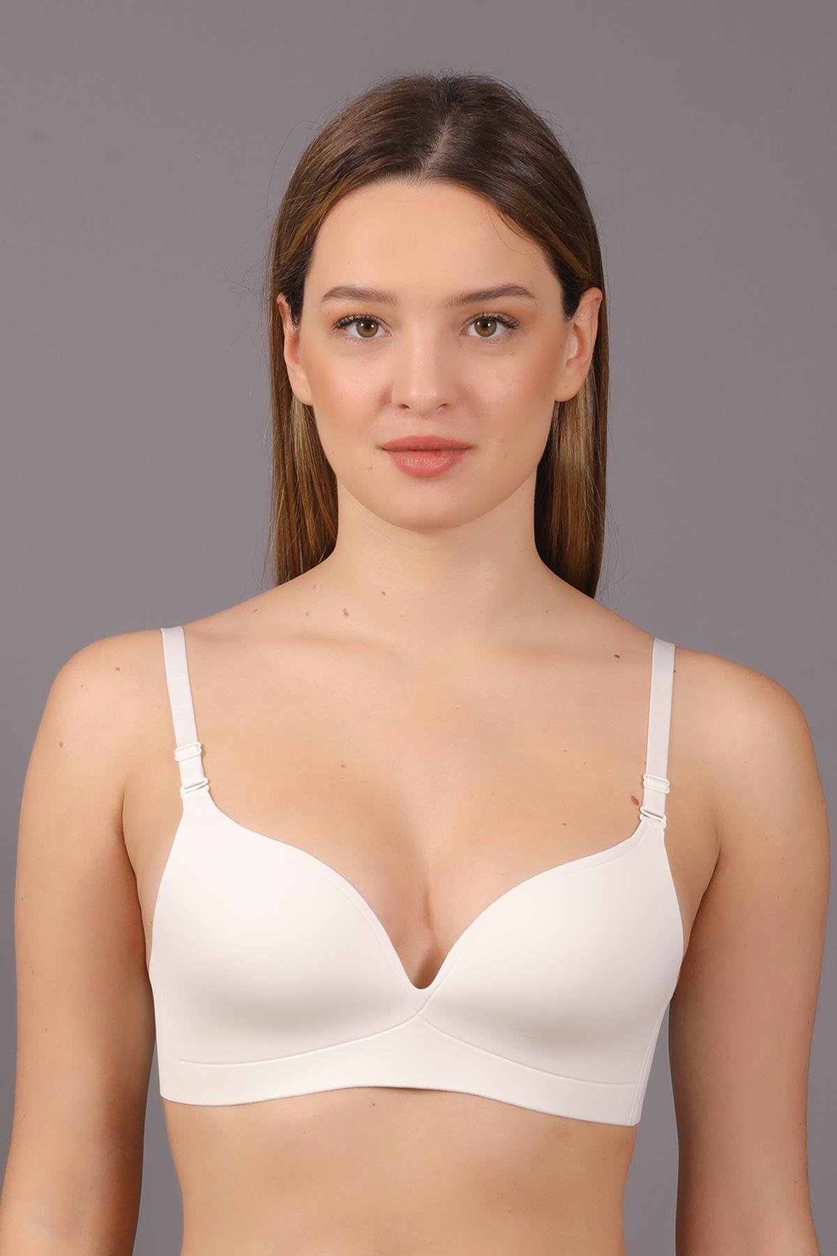 C&City Non-Wireless Seamless Laser Bra C26145 Ecru