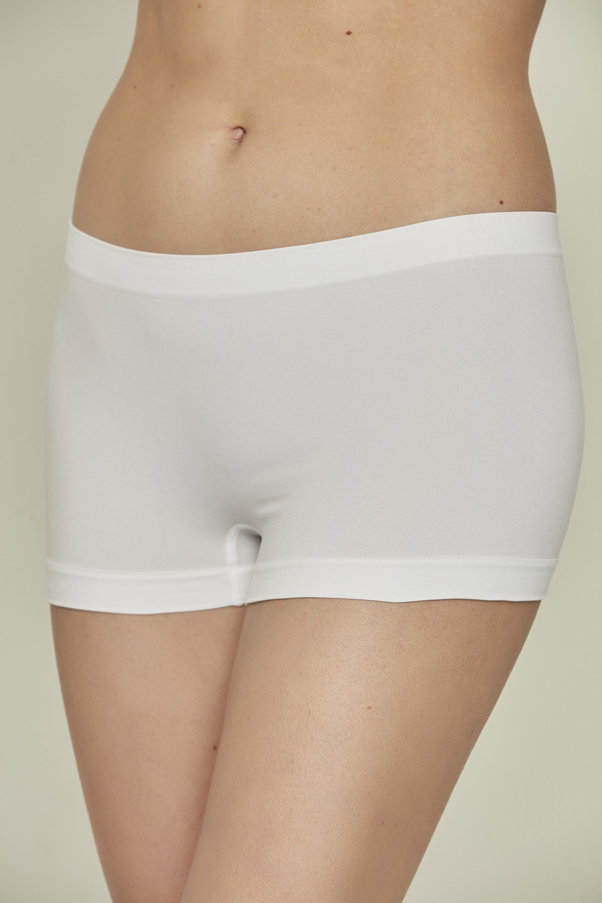 C&City Women Seamless Boxer 3000 White