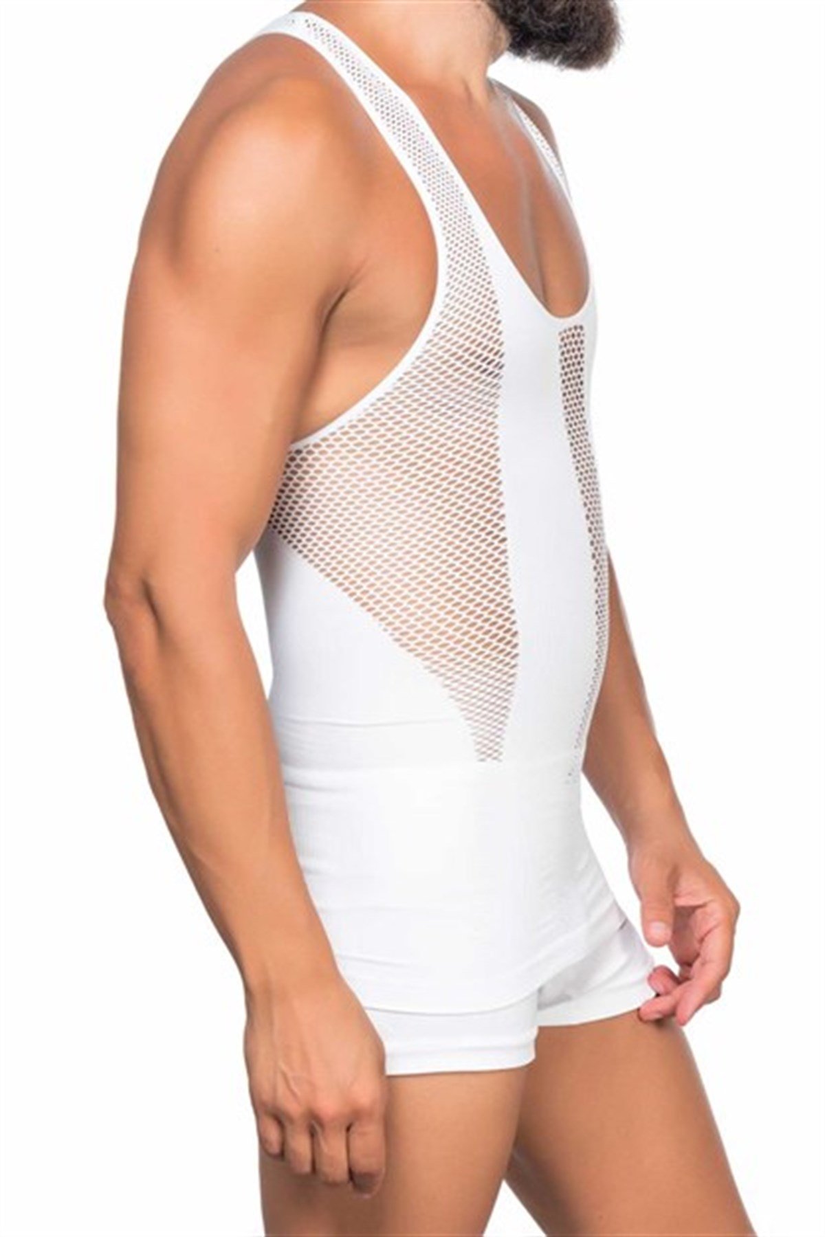 C&City Men Singlet Corset C11009 White