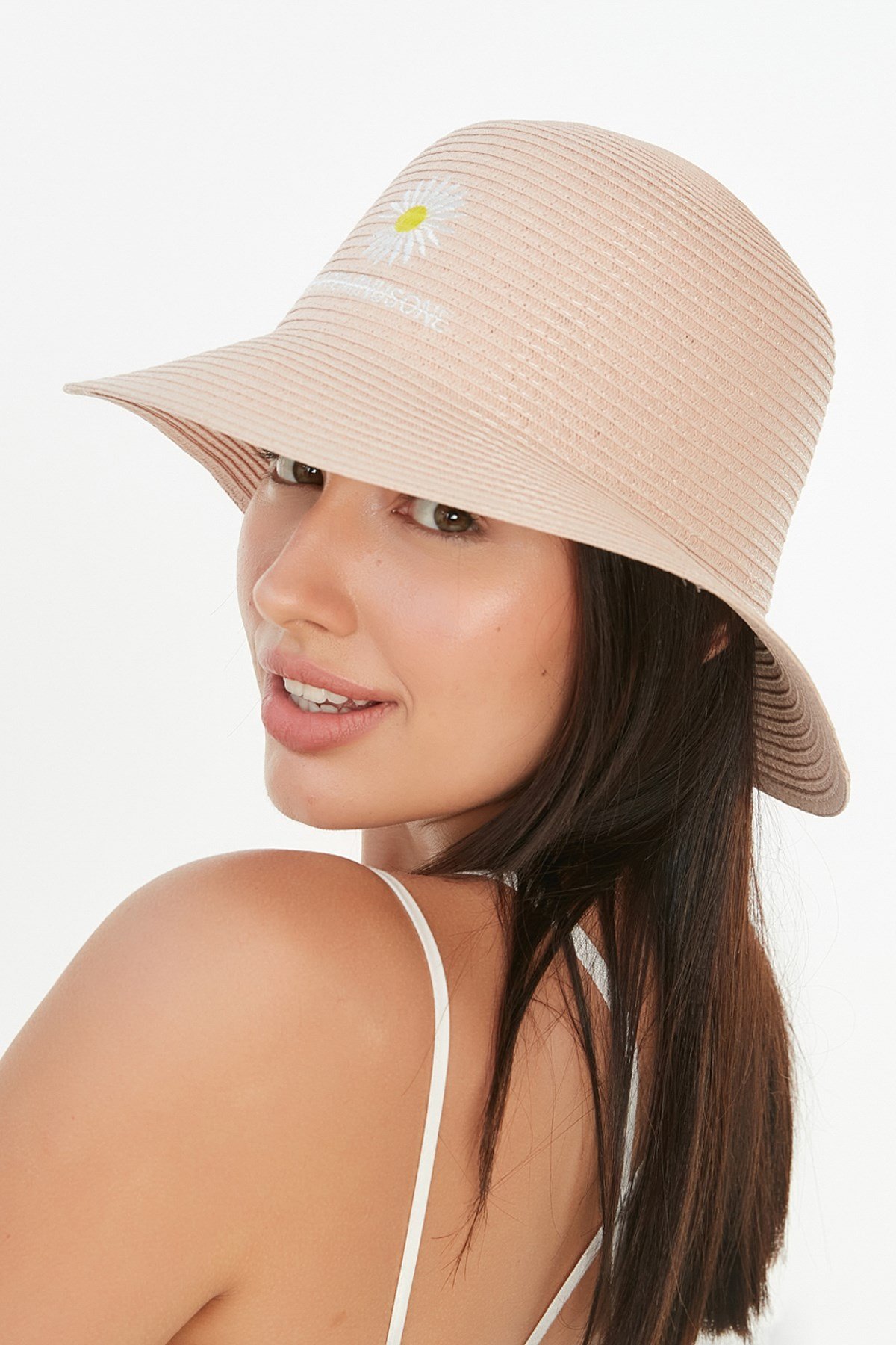 C&City Women Straw Hat P-Y87300-39  Powder