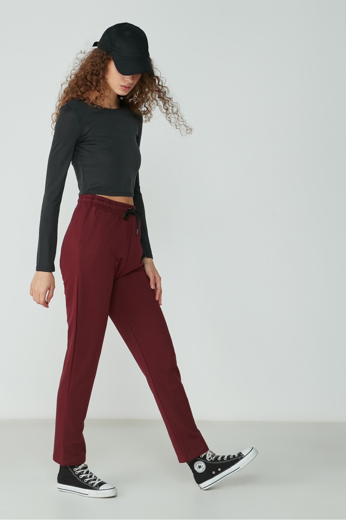 C&City Women Sweatpants 733 Burgundy