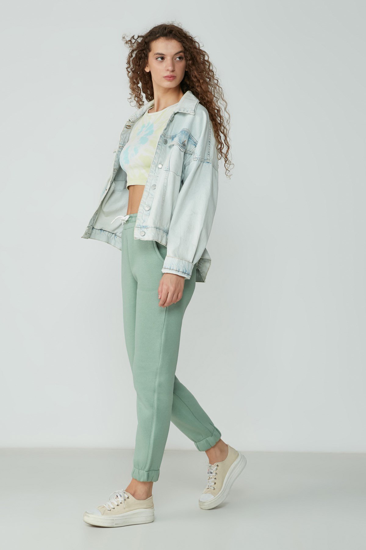 C&City Women Sweatpants 902 Pistachio Green