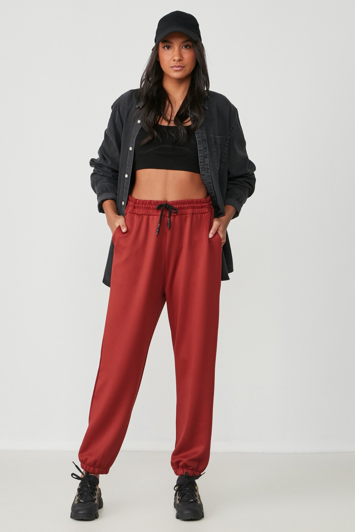C&City Women Sweatpants 806 Brick Color